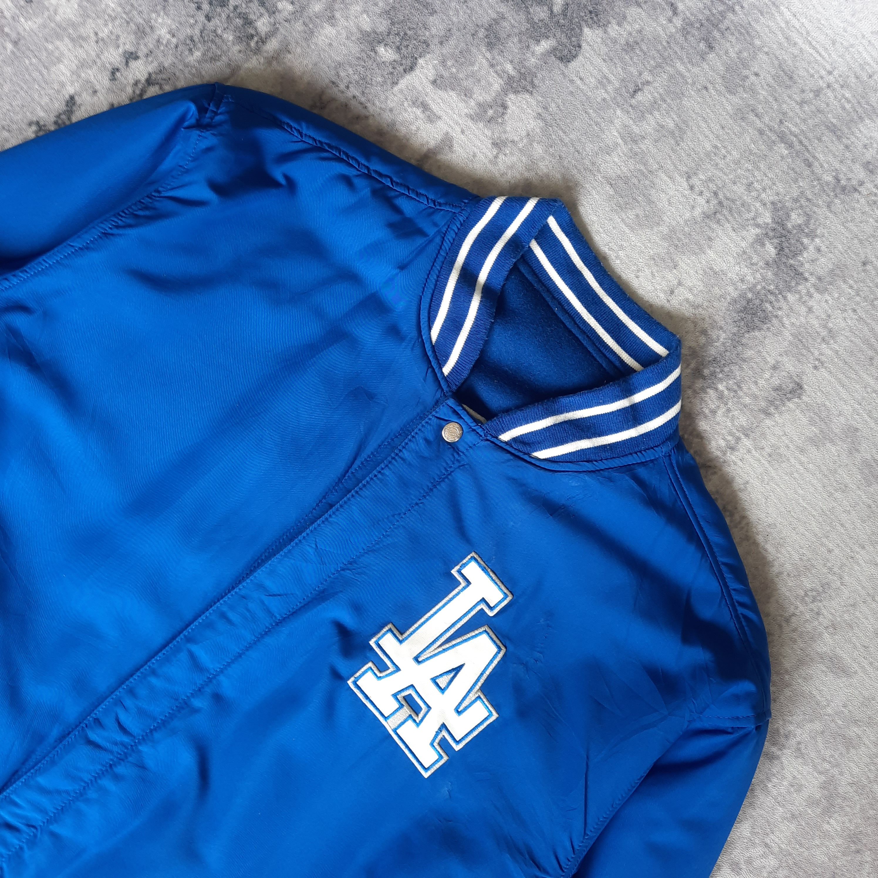 Jeff Hamilton 🌟Vintage La dodgers distressed reversible baseball jacket Size US XL / EU 56 / 4 - 9 Thumbnail