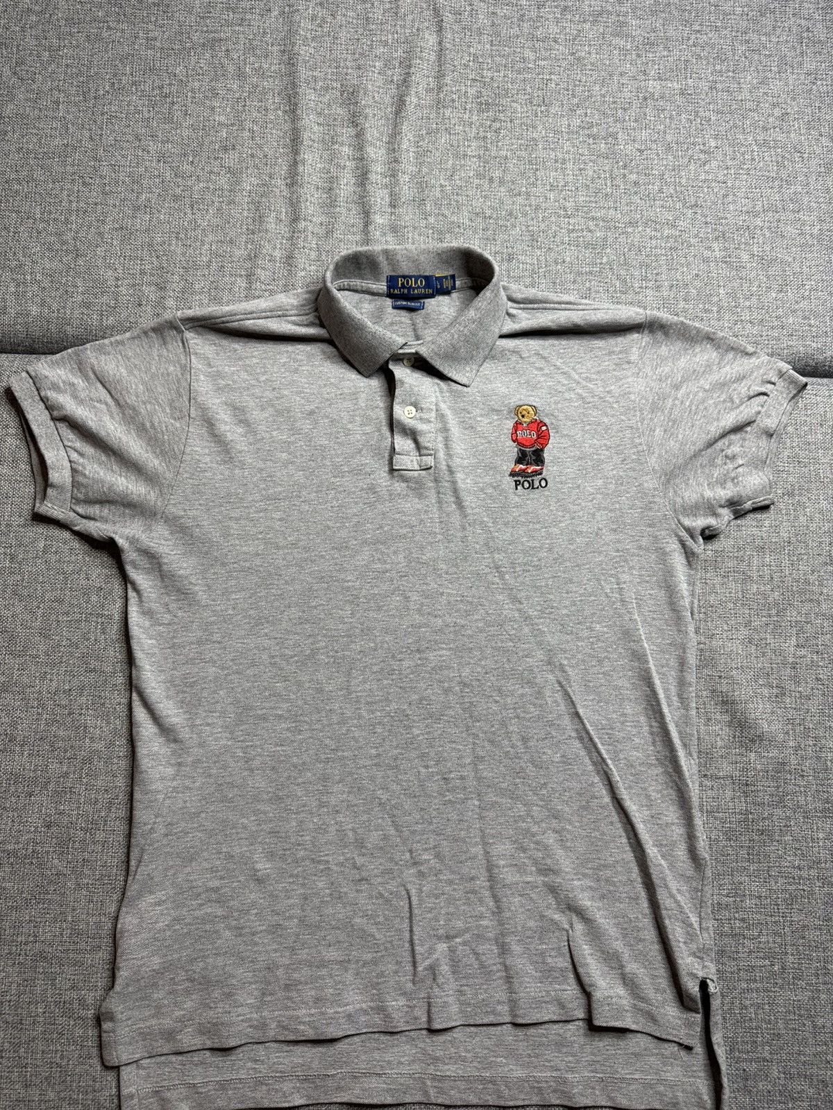 Polo Ralph Lauren Polo Ralph Lauren polo bears Big Logo Collar grey T-Shirt Size US L / EU 52-54 / 3 - 1 Thumbnail