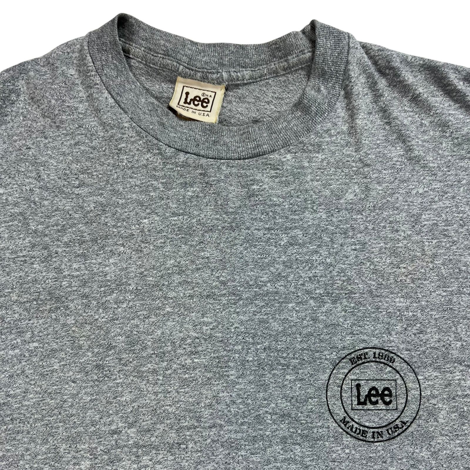 Lee × Vintage Vintage 80s Lee Made in USA logo shirt shirt tee (M) Size US M / EU 48-50 / 2 - 2 Thumbnail