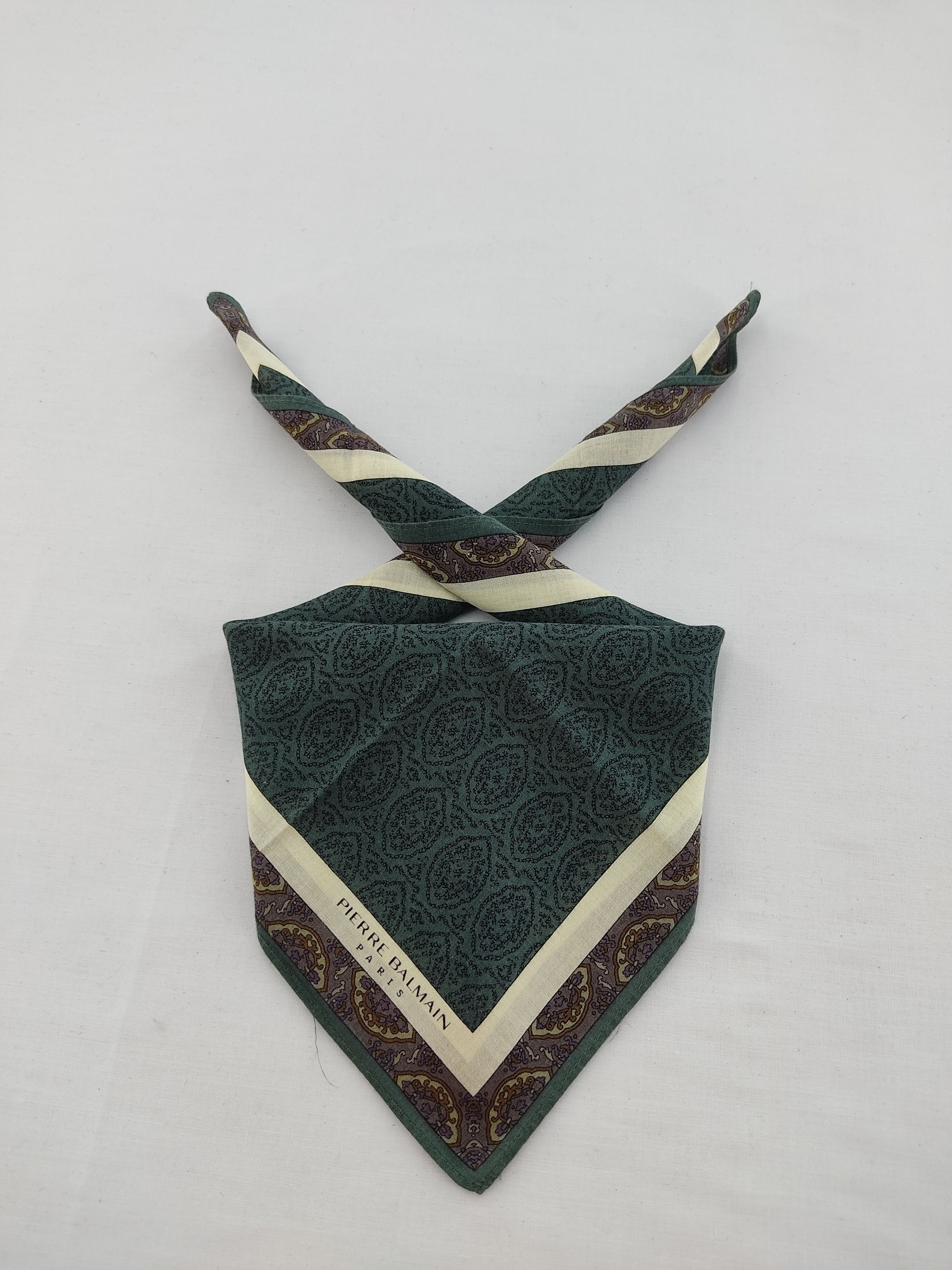 Pierre Balmain × Vintage Vintage Pierre Balmain Handkerchief / Neckwear / Bandana Size ONE SIZE - 1 Thumbnail