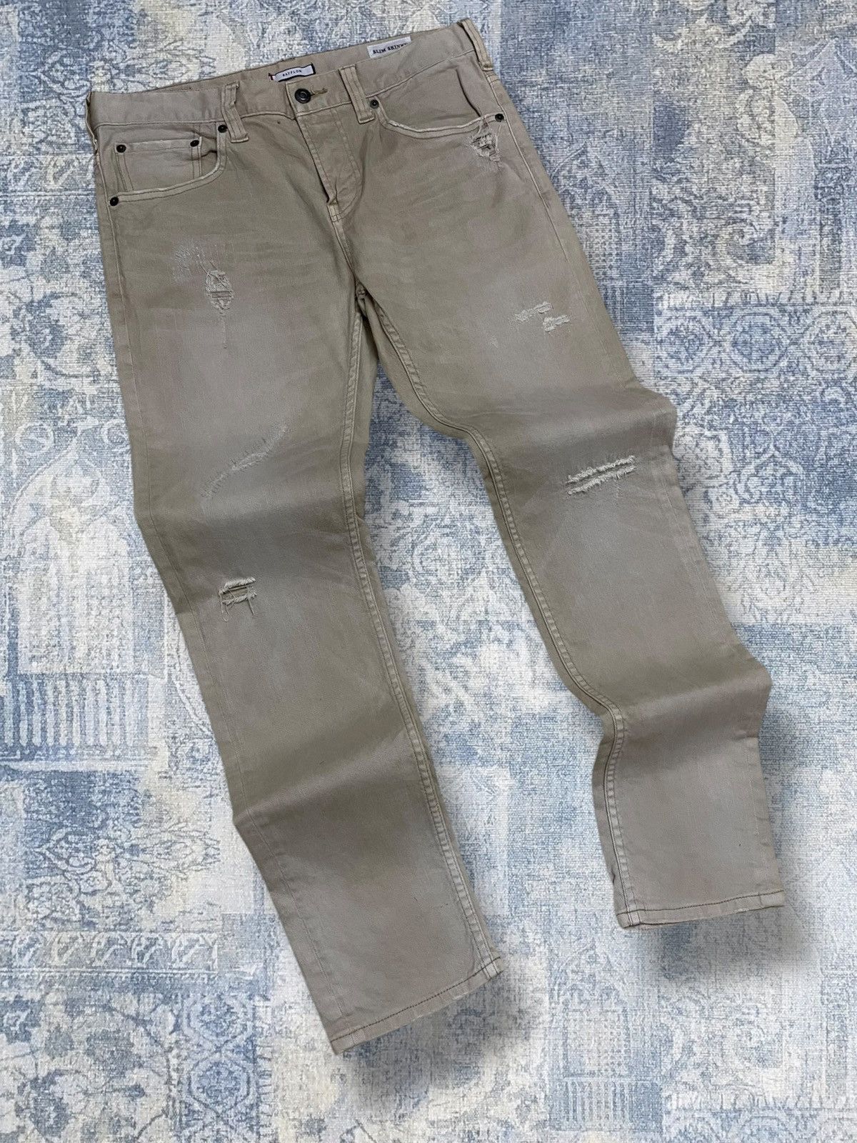 Japanese Brand Vintage Japan Designer Bayflow Slim Skinny Distressed Denim Size US 32 / EU 48 - 2 Thumbnail