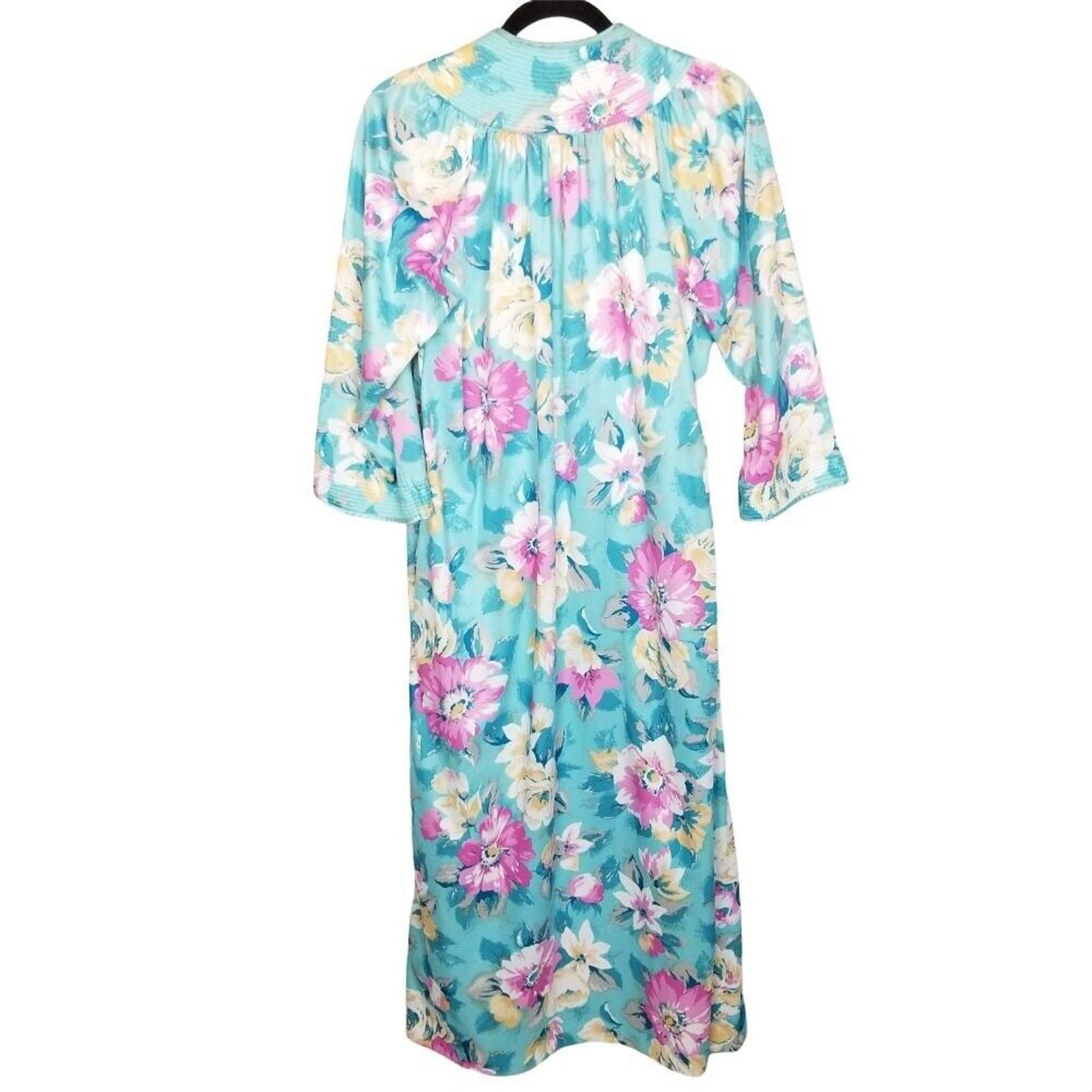 Vintage Vintage Evelyn Pearson Womens House Coat Patio Dress Floral Size ONE SIZE - 8 Thumbnail
