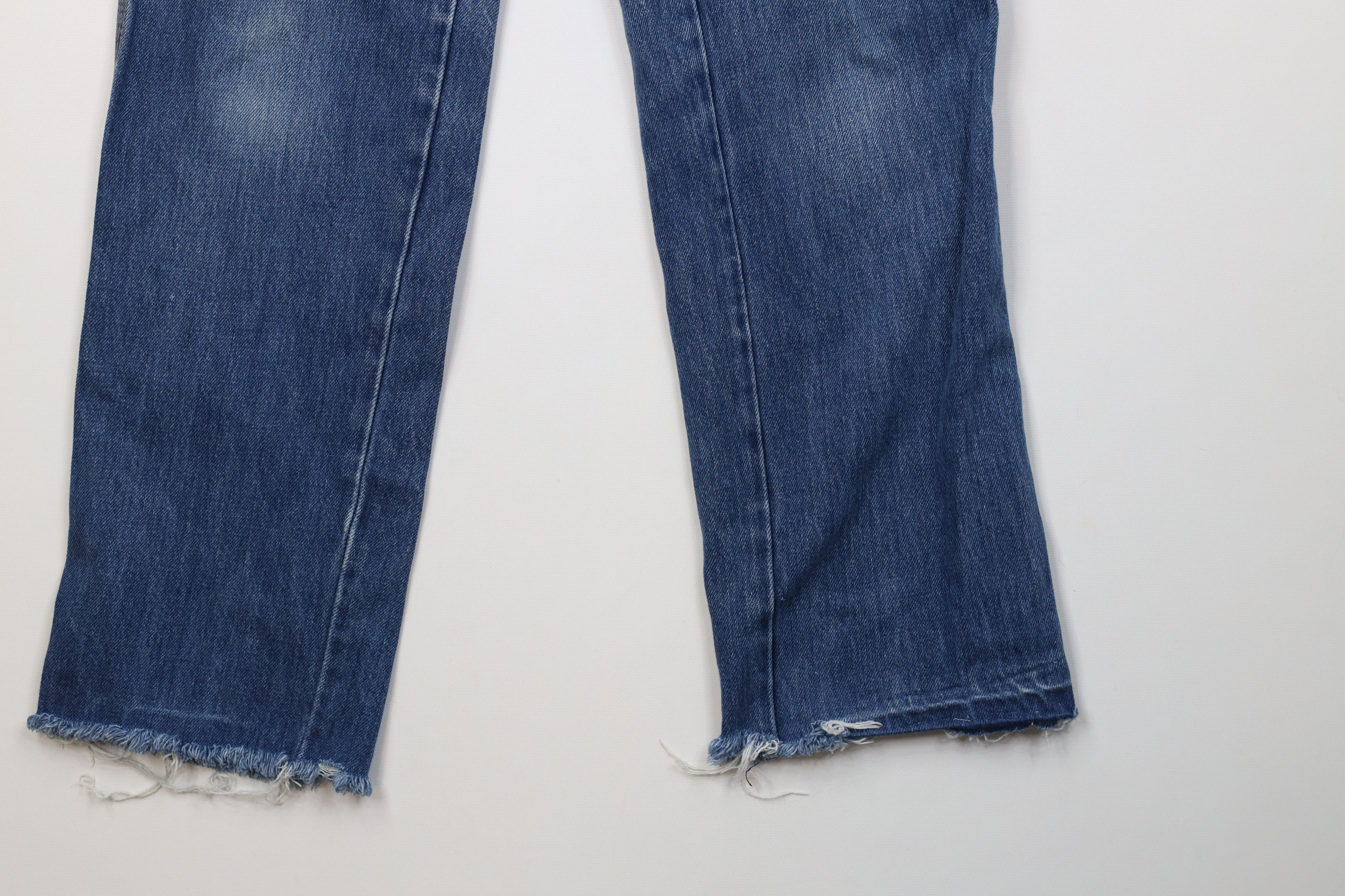 Calvin Klein Vintage 80s Calvin Klein Unhemmed Relaxed Fit Jeans Blue USA Size 32" / US 10 / IT 46 - 5 Thumbnail