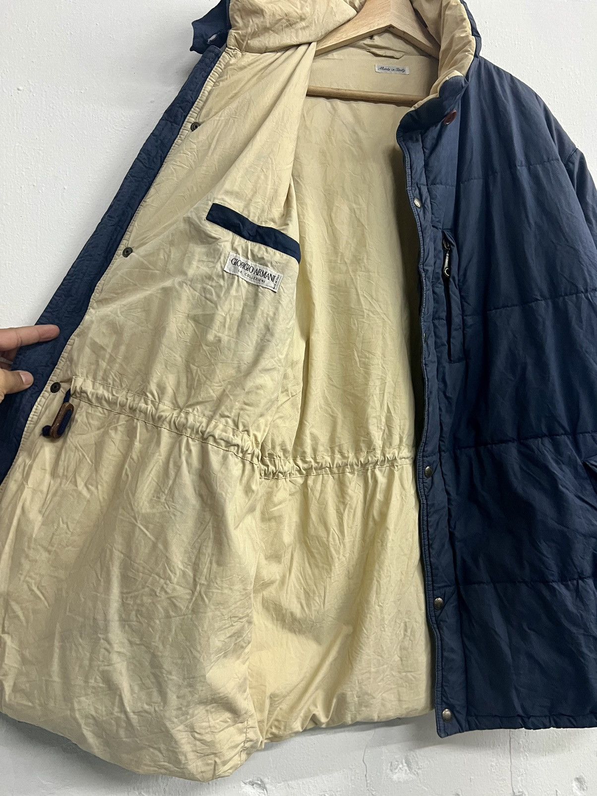 Giorgio Armani Rare 🔥 Vintage 80s Giorgio Armani Cotton Down Jacket Size US L / EU 52-54 / 3 - 12 Thumbnail