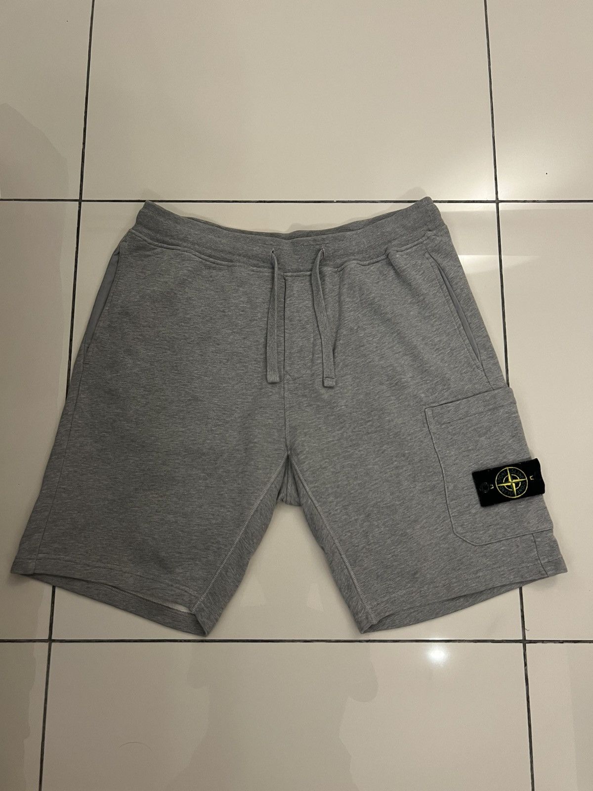 Stone Island Stone Island Grey Sweat Shorts (7415L0803) Size US 36 / EU 52 - 1 Thumbnail