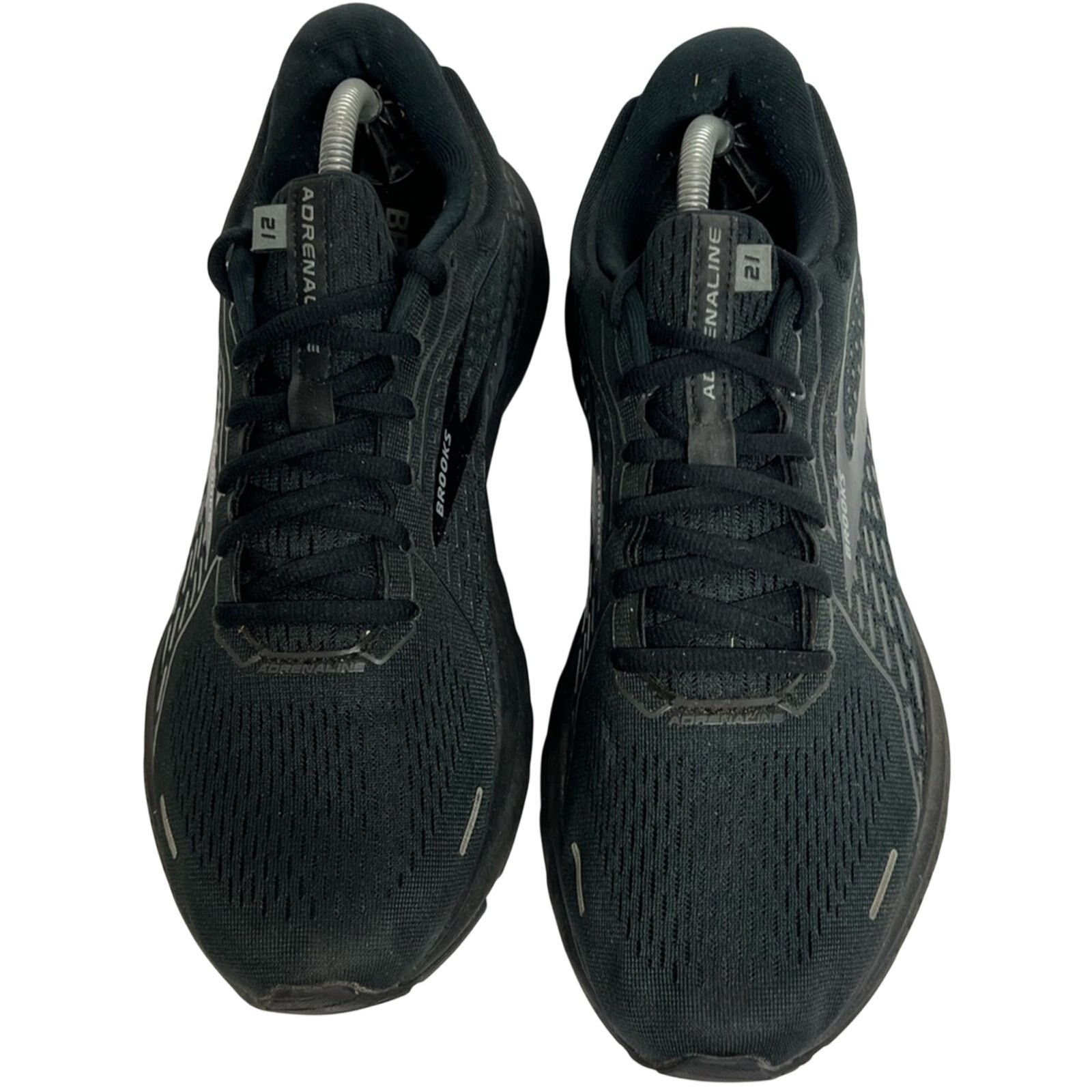 Brooks Brooks Adrenaline GTS 21 Solid Black Athletic Running Shoes Size US 11 / EU 44 - 6 Thumbnail