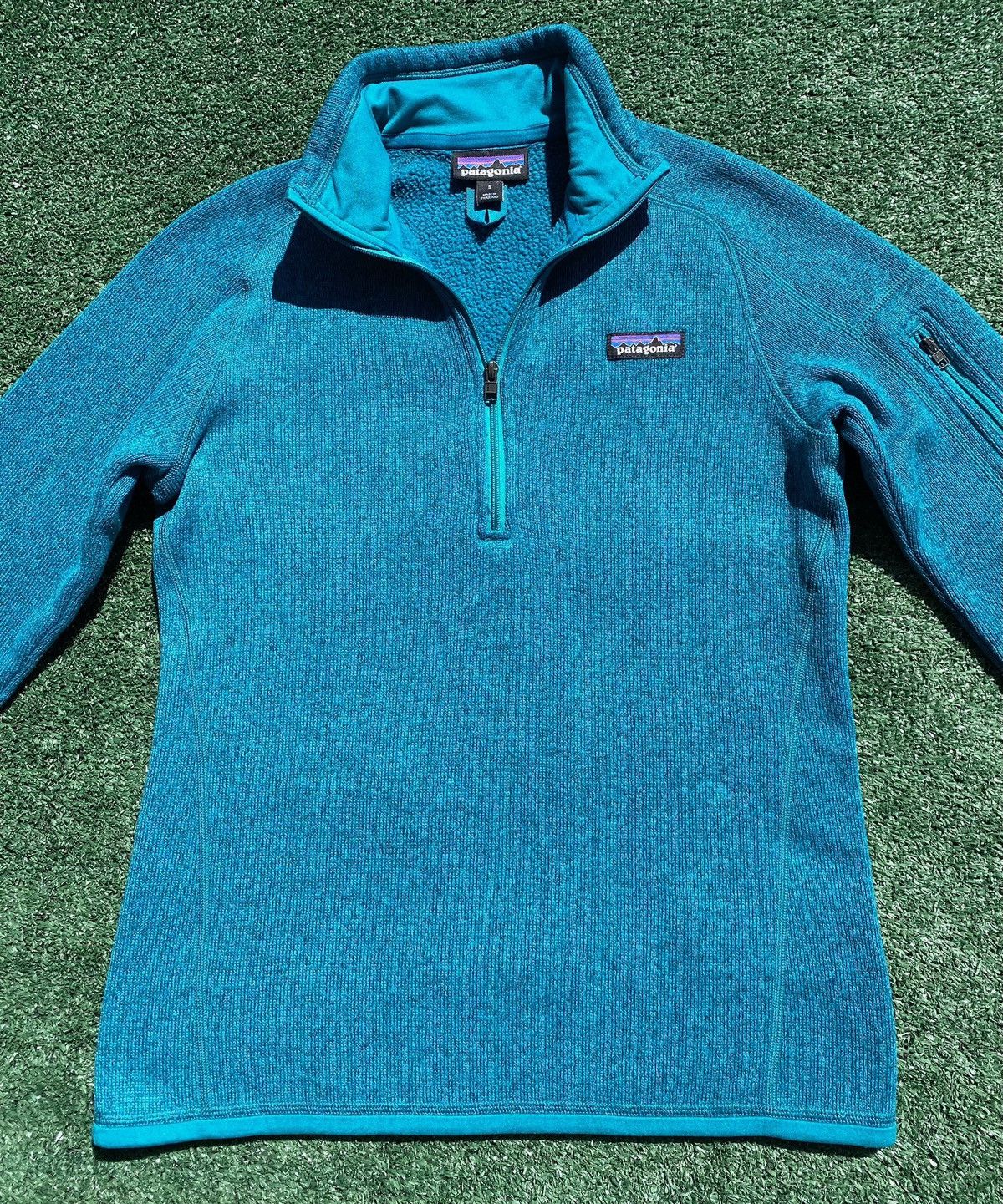 Patagonia Patagonia Better Sweater 1/4 Zip Jacket Teal Blue Small Size S / US 4 / IT 40 - 3 Thumbnail