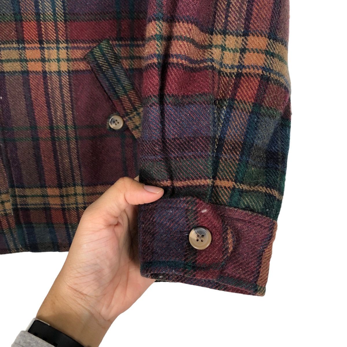 Issey Miyake 🔥Vintage Wool Work Chore Jacket Talbots Japan Tartan Design Size US S / EU 44-46 / 1 - 15 Thumbnail