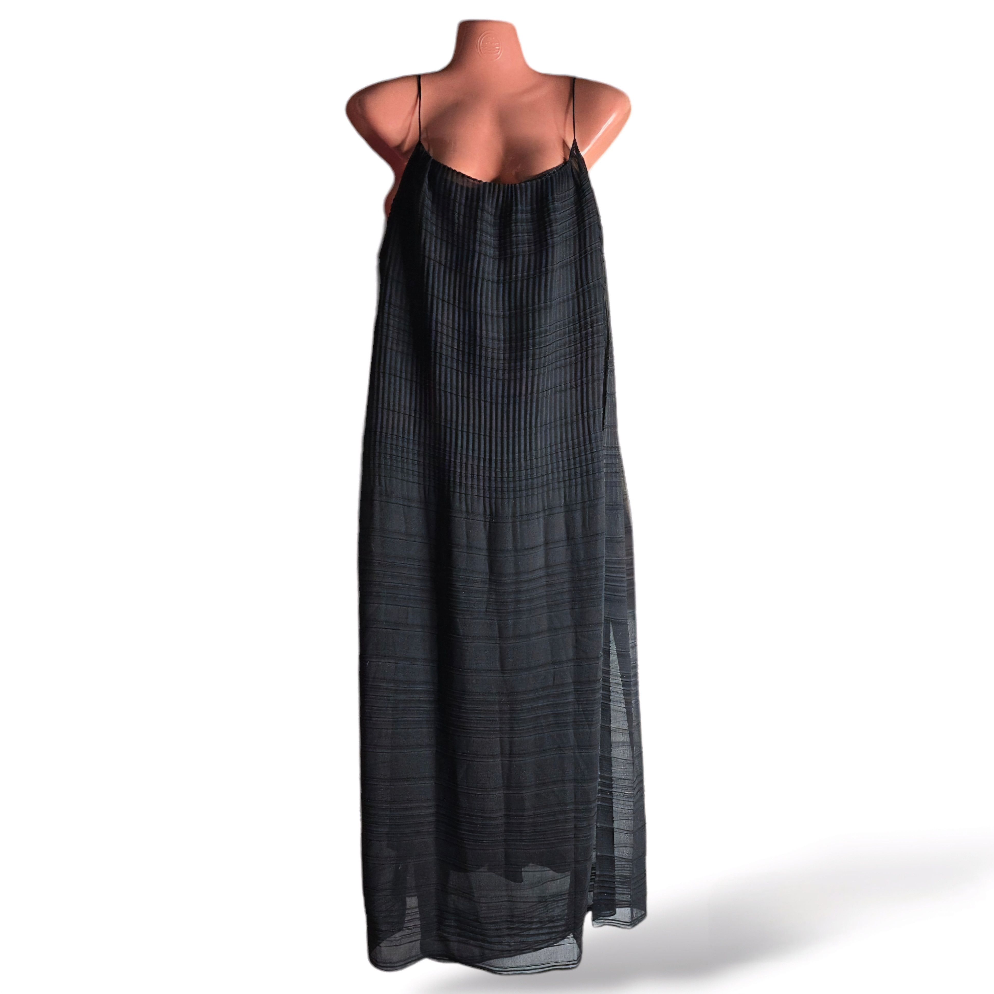 The Row The Row - Tanya Plisse-Georgette Midi Slip Dress Size XS / US 0-2 / IT 36-38 - 3 Thumbnail