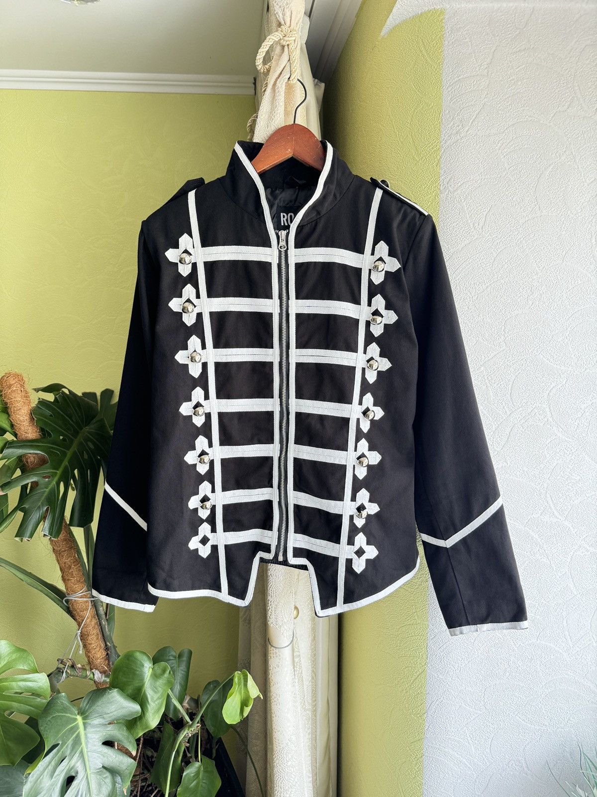 Hysteric Glamour 00s Napoleon Military Hussar Jacket PPFM Balmain Style Y2K Size US XL / EU 56 / 4 - 3 Thumbnail