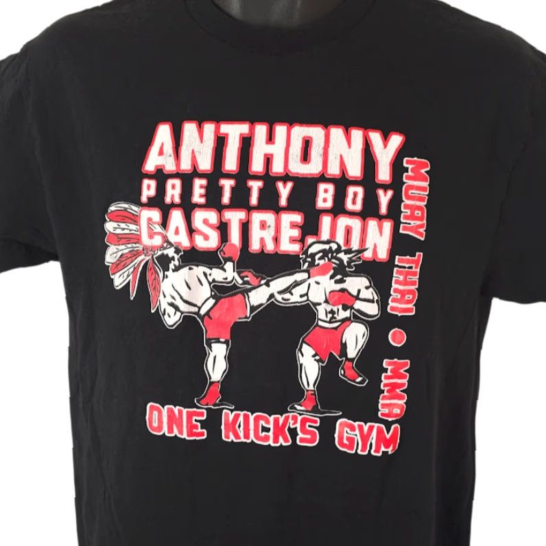 Gildan Gildan T-Shirt Mens Muay Thai MMA Black Size M Crew Neck Short Sleeve Sports Size US M / EU 48-50 / 2 - 2 Thumbnail