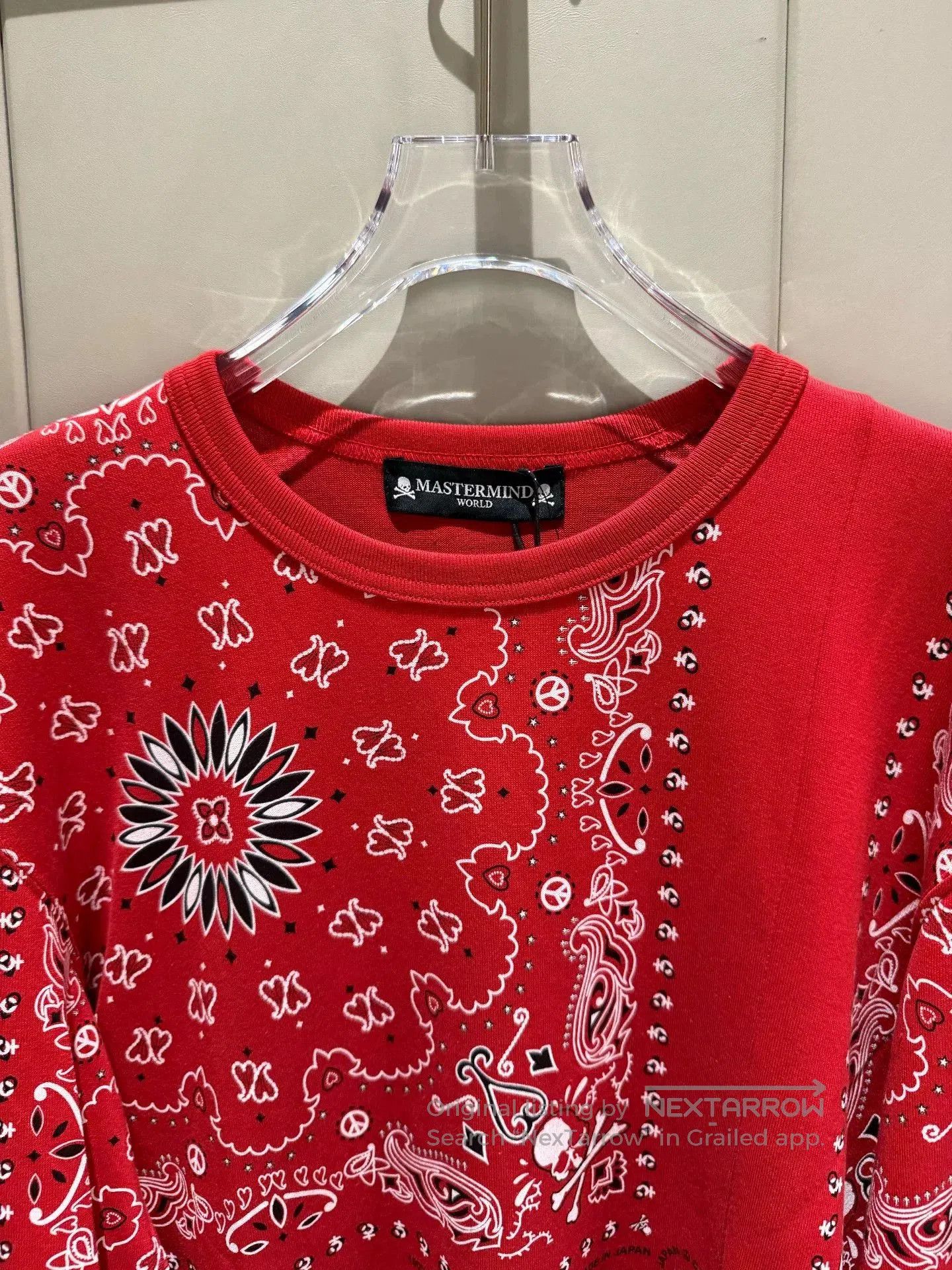 Japanese Brand MASTERMINO Long-Sleeve Crew Neck T-Shirt. Size US XS / EU 42 / 0 - 4 Thumbnail