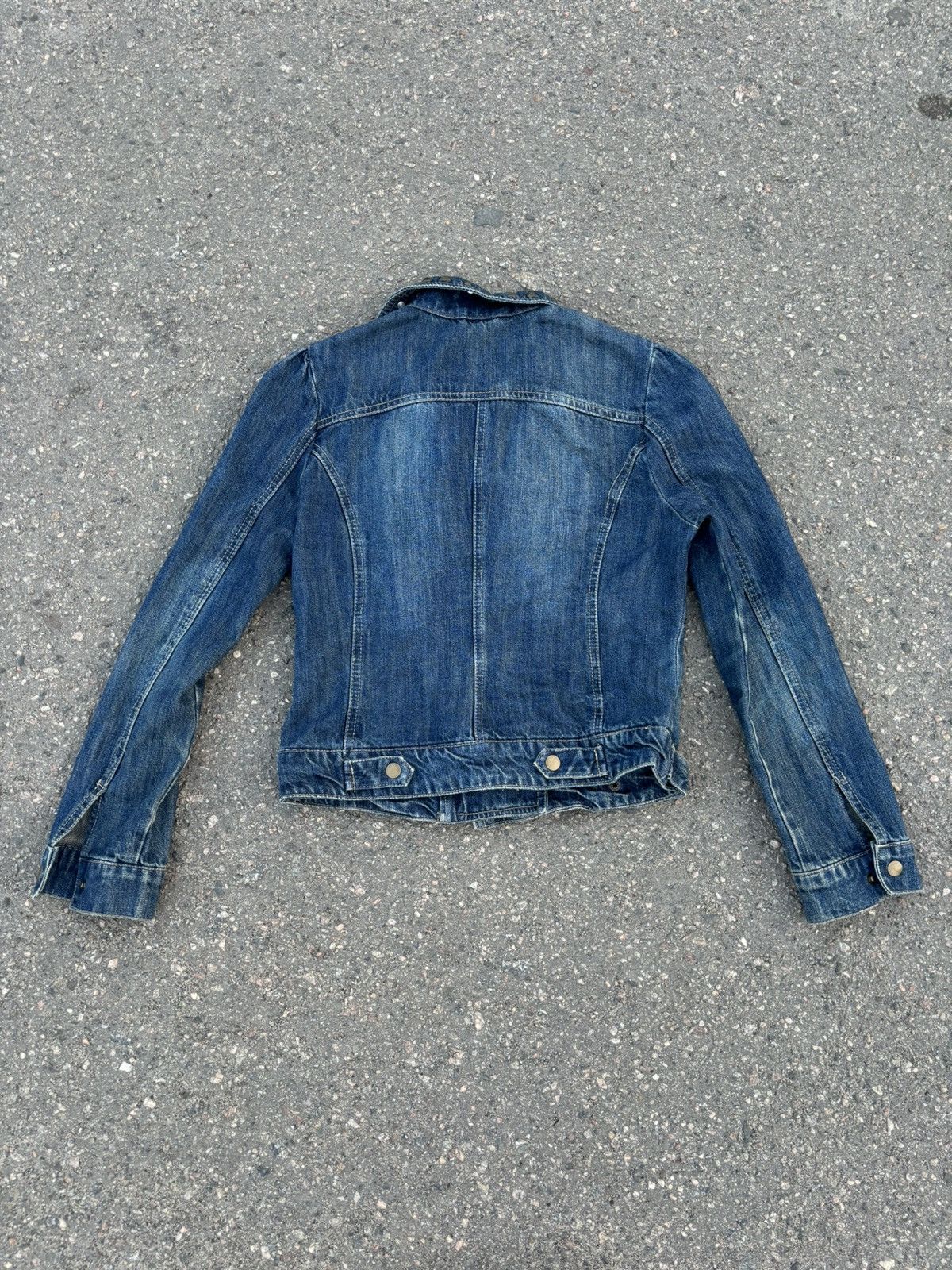 Vintage Vintage Y2K Motorcycle Denim Jacket Size M / US 6-8 / IT 42-44 - 4 Thumbnail
