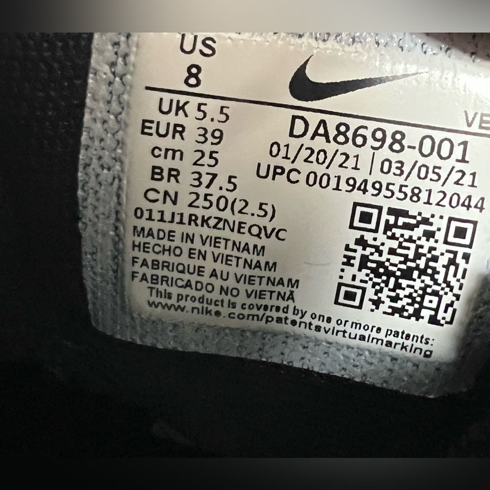 Nike Nike Pegasus Trail 3Trail Running Shoes Womens SIZE 8 Black Size US 8 / IT 38 - 10 Thumbnail