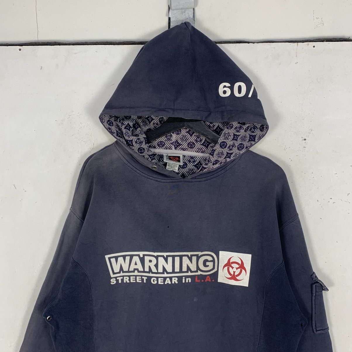 Vintage Vintage warning Street Gear Streetwear hip hop Hoodies Size US M / EU 48-50 / 2 - 3 Thumbnail