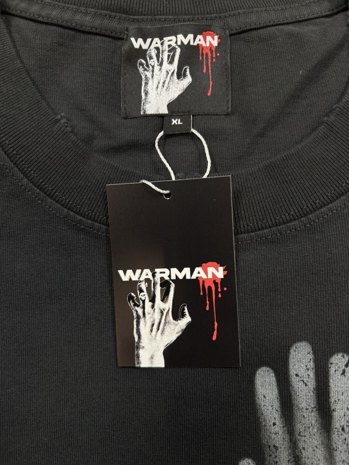Vintage WARMAN SPREAD LEGS GRAPHIC TEE, WASHED BLACK Size US XL / EU 56 / 4 - 9 Thumbnail