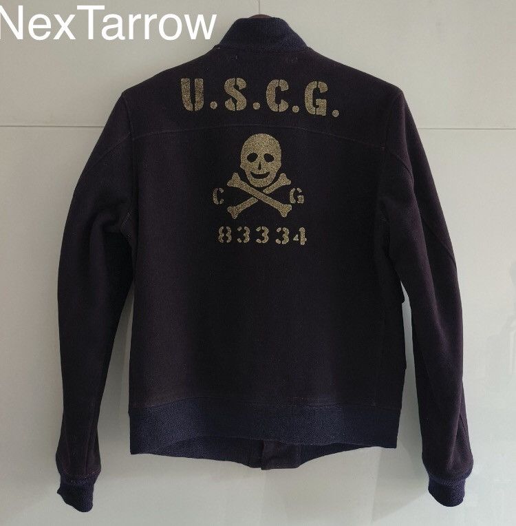 Freewheelers Freewheels Exclusive Skeleton Squadron A1 Wool Jacket- Size US L / EU 52-54 / 3 - 2 Thumbnail