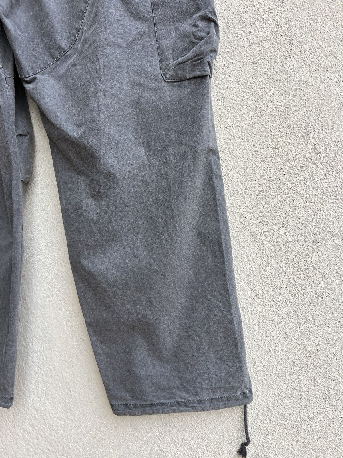 Shellac Vintage Revolver Japan Fade Grey Ripstop Baggy Cargo Trouser Size US 34 / EU 50 - 20 Thumbnail