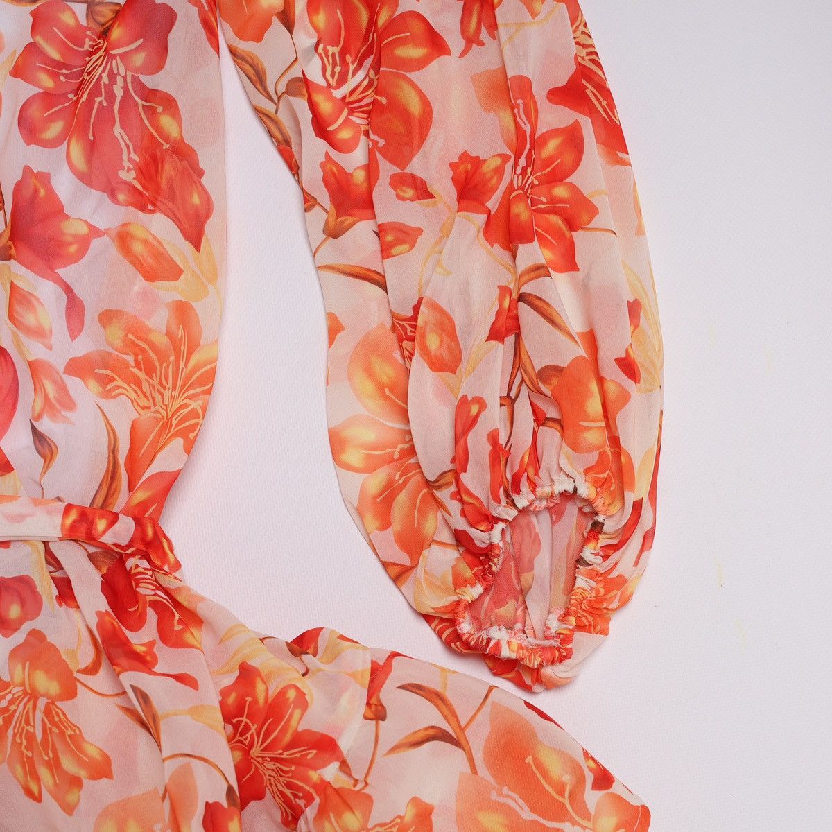 Zimmermann Zimmermann Silk Dress Denisse White Orange Flowers Printed Size XS / US 0-2 / IT 36-38 - 22 Thumbnail