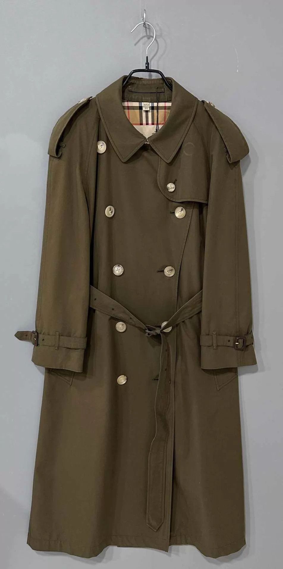 Burberry Burberry Westminster check doublebreasted Olive UK6 99 new Size XS / US 0-2 / IT 36-38 - 2 Thumbnail