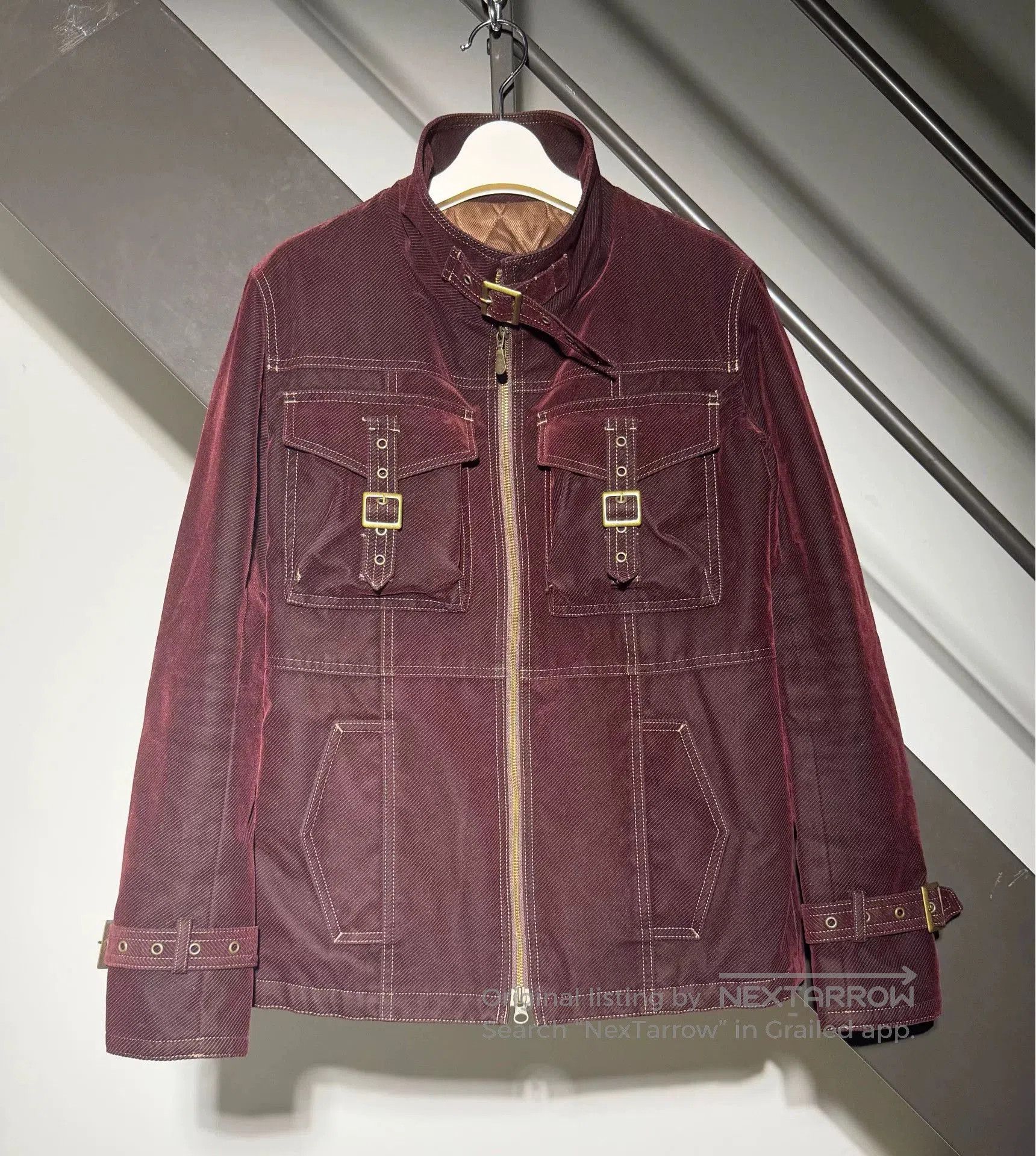 Tornado Mart Punk High Neck Trucker Jacket.