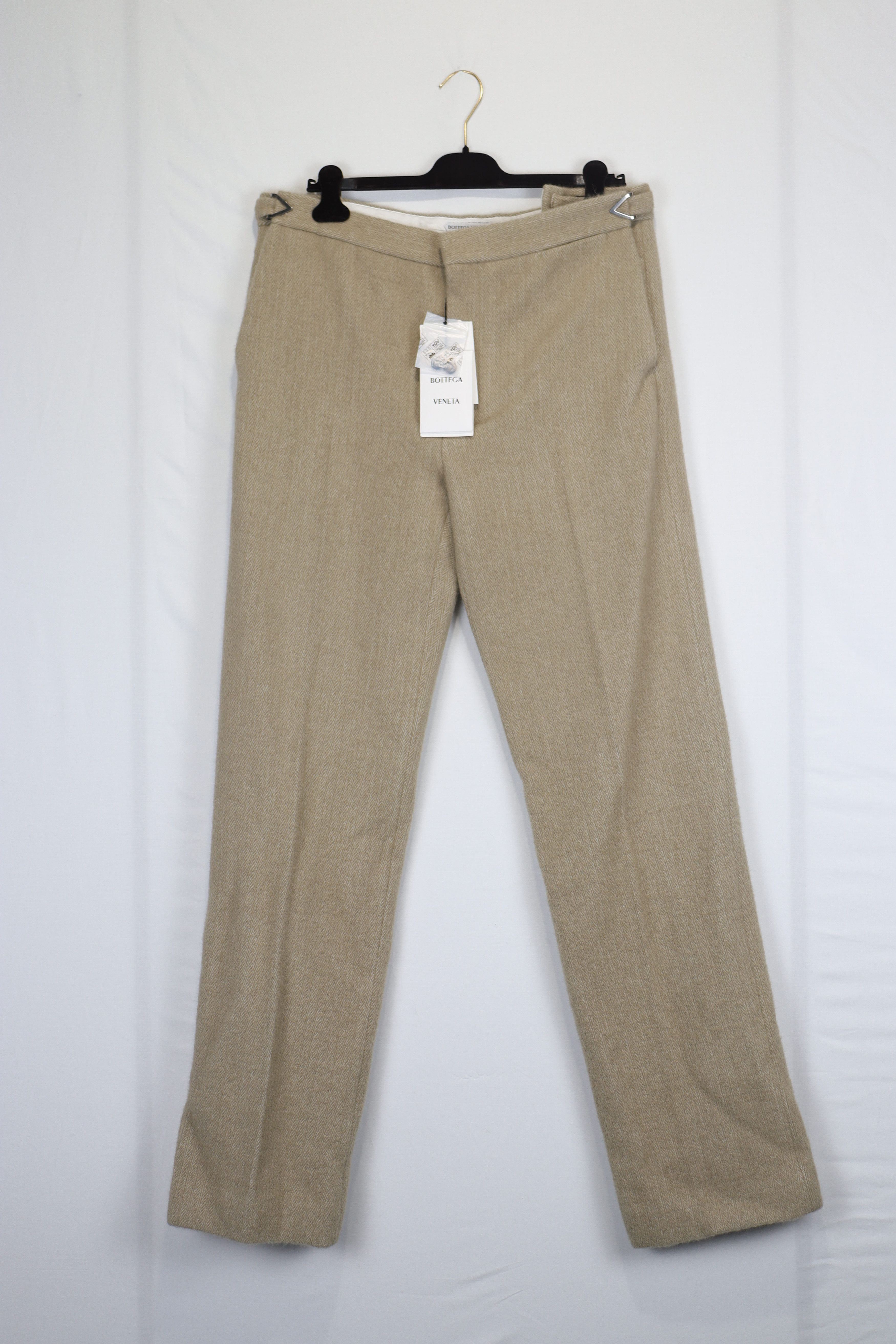 Bottega Veneta o1rshd11223 Double Soft Stretch Cvevron Pants in Chameleon Size US 36 / EU 52 - 1 Thumbnail