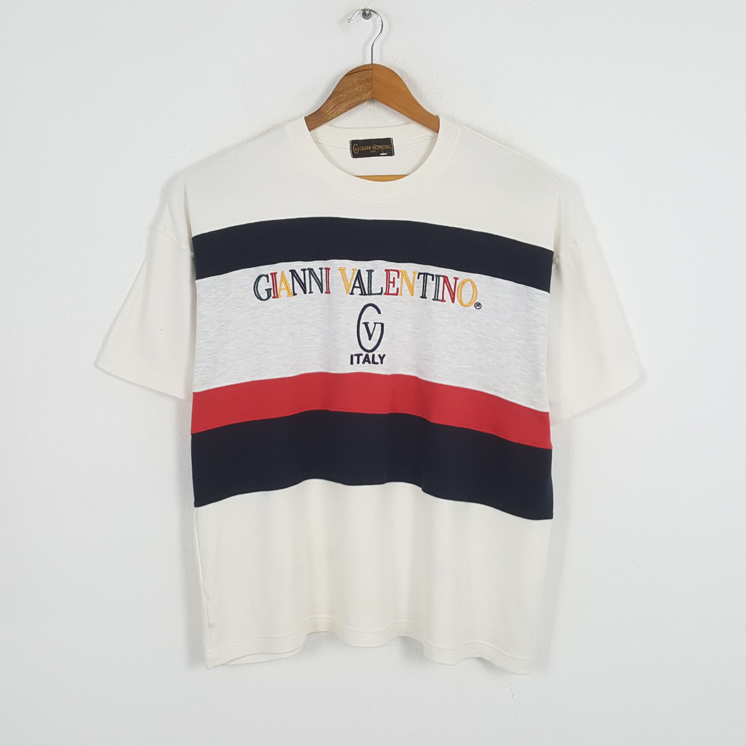 Gianni Valentino × Valentino × Vintage Vintage GIANNI VALENTINO Italian Brand Style T-Shirts Size US XL / EU 56 / 4 - 1 Thumbnail