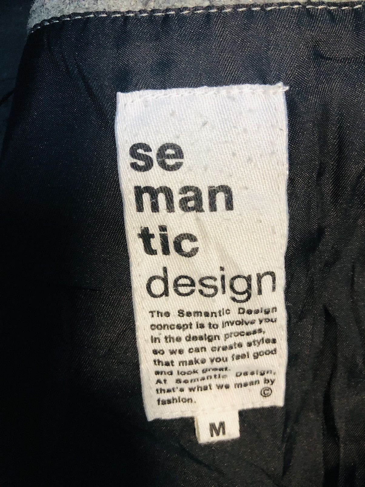 Japanese Brand Semantic Jacket With Zip And Double Buttons (14) Size US M / EU 48-50 / 2 - 9 Thumbnail