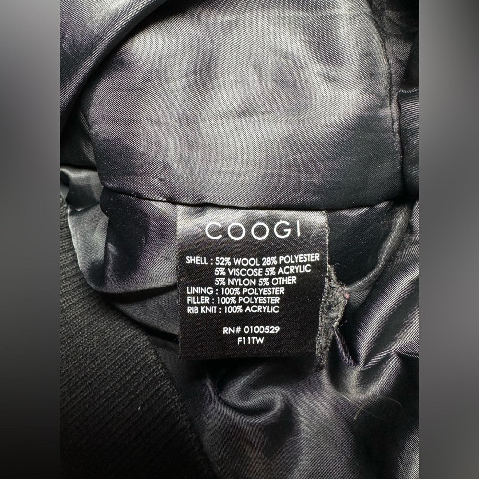 Coogi Vintage Coogi Dark Gray Wool Blend Coat Jacket- Men’s Sz L Size US L / EU 52-54 / 3 - 5 Thumbnail