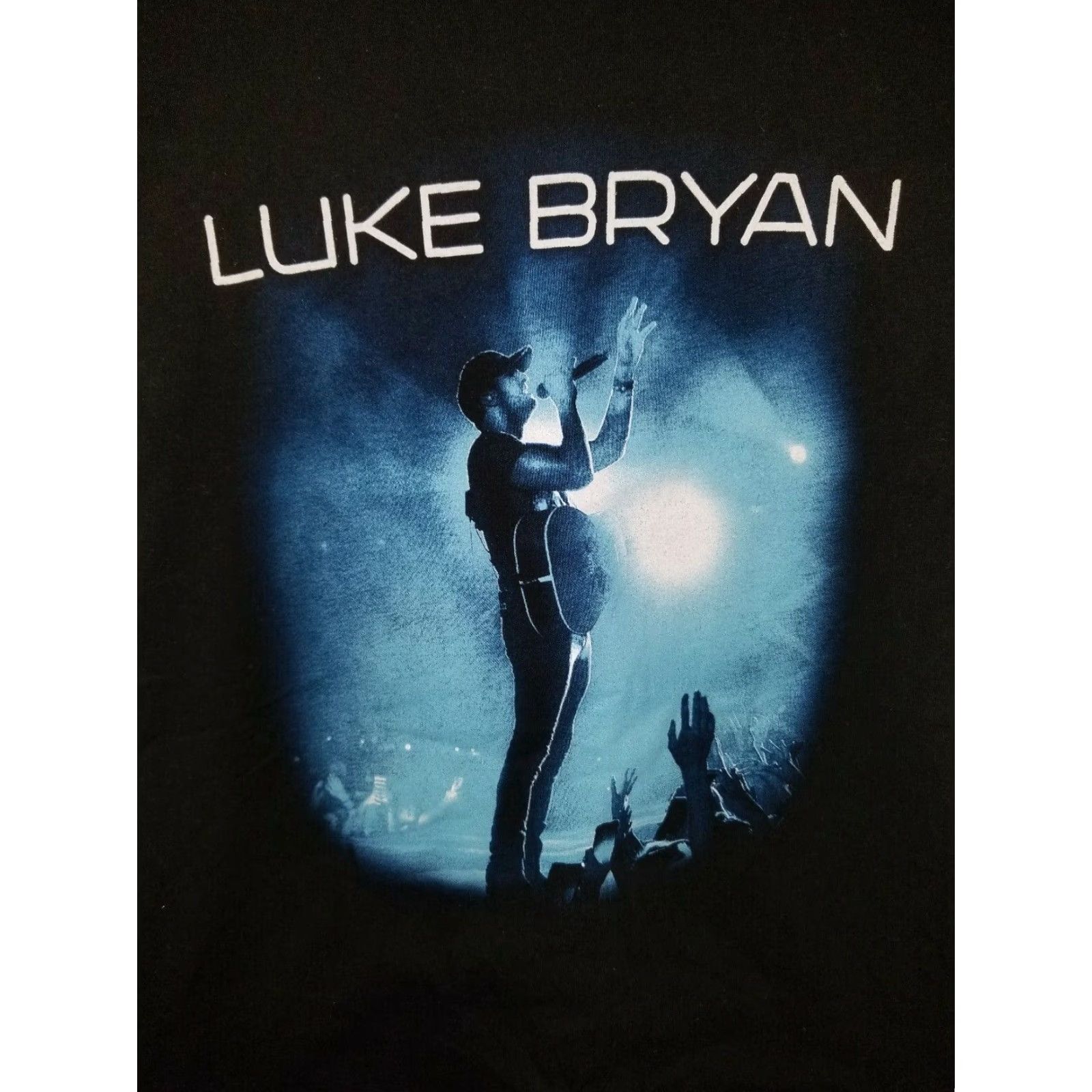 Vintage Luke Bryan Concert Tour Graphic Tee Womens Medium Black District Rad Size M / US 6-8 / IT 42-44 - 2 Thumbnail