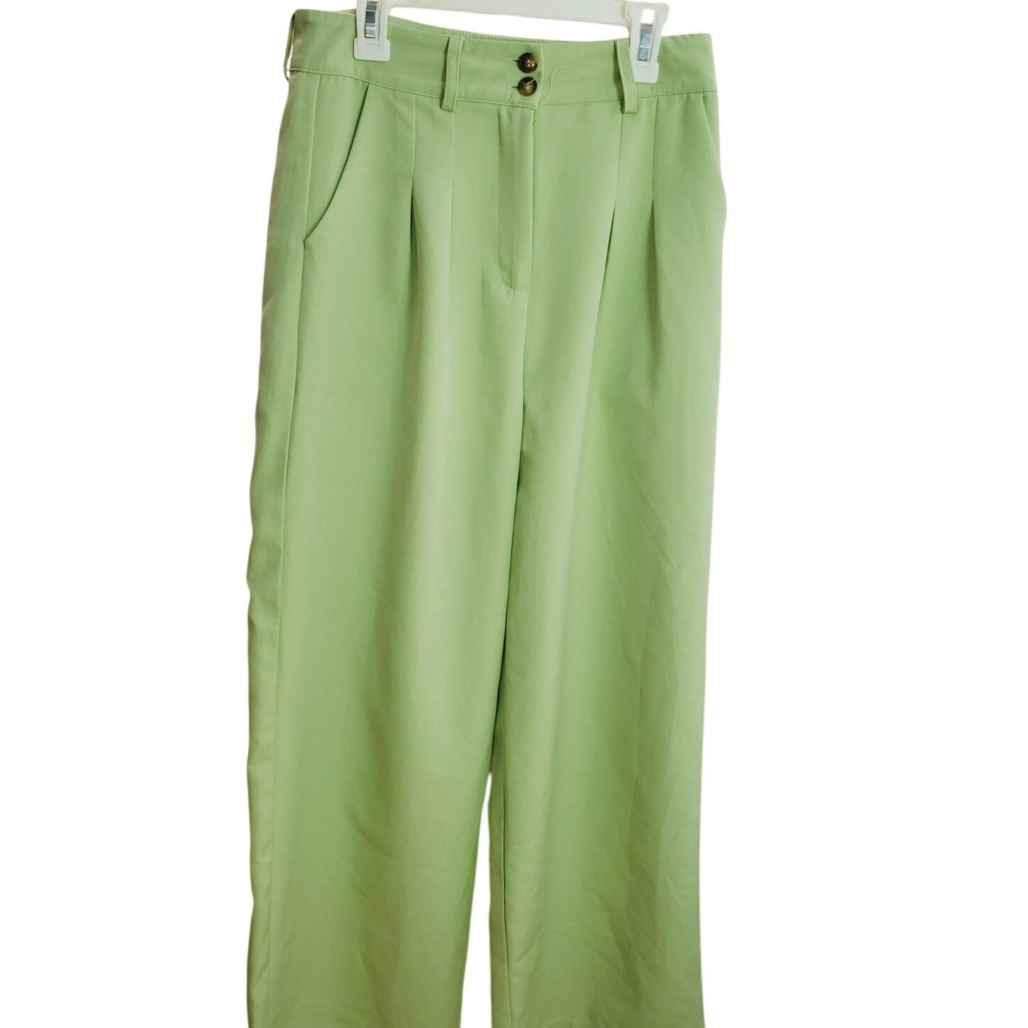 Cider Cider Green Wide Leg Dress Pants Pockets Small Size 28" / US 6 / IT 42 - 6 Thumbnail