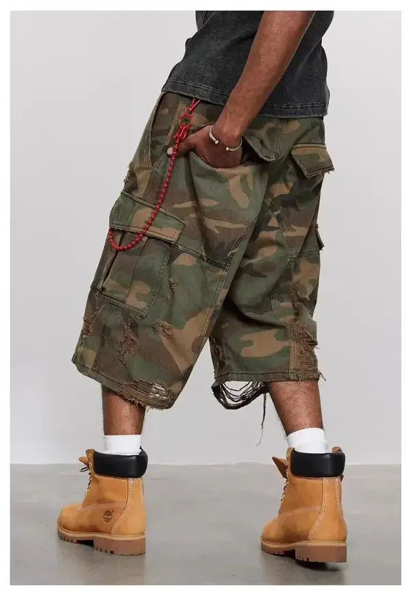 Other Chisato x Ibuki Camouflage Ripped Shorts Size US 32 / EU 48 - 6 Thumbnail