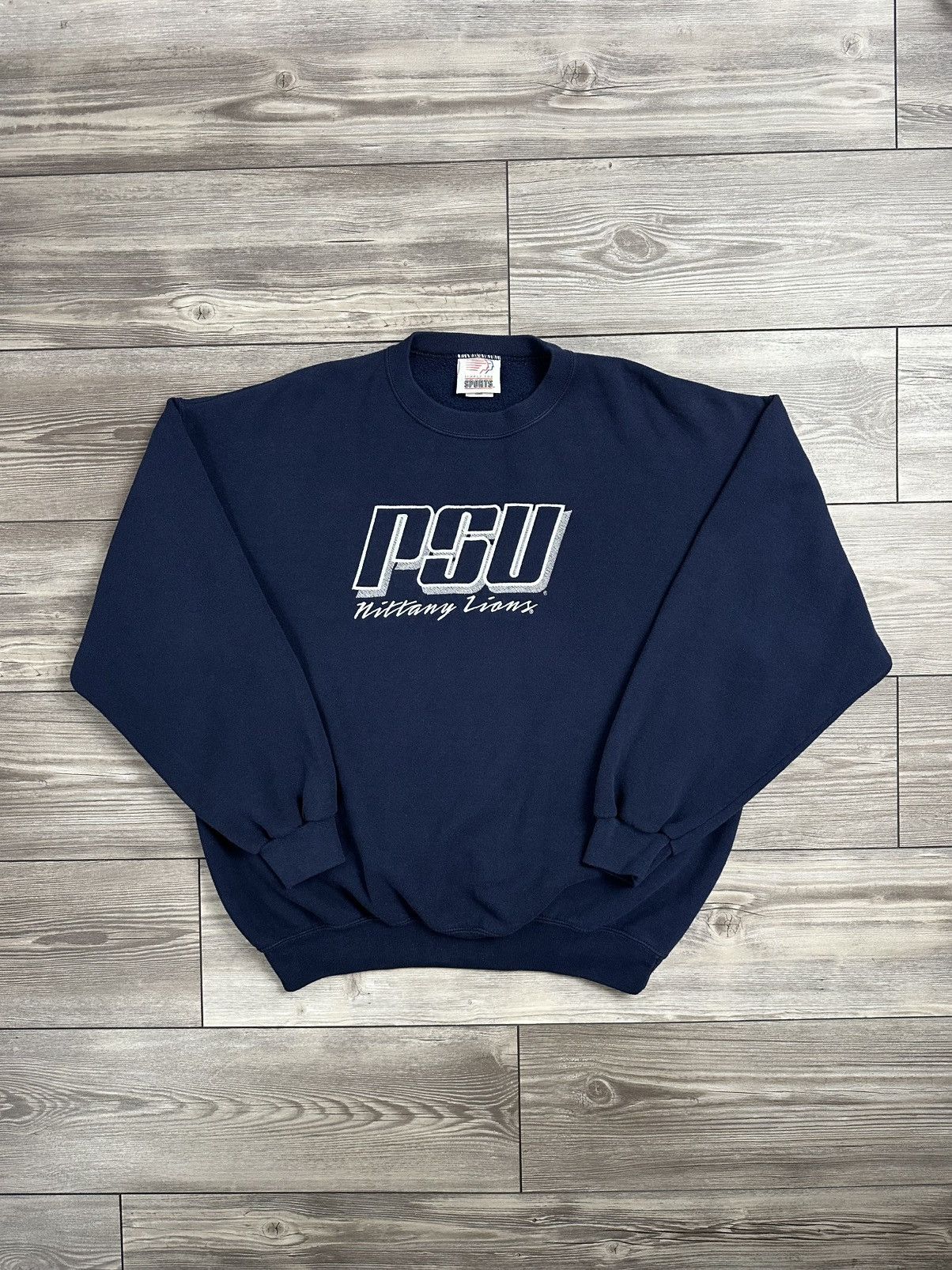 Vintage Vintage PSU Nittany Lions Navy Crewneck Size US XL / EU 56 / 4 - 1 Thumbnail