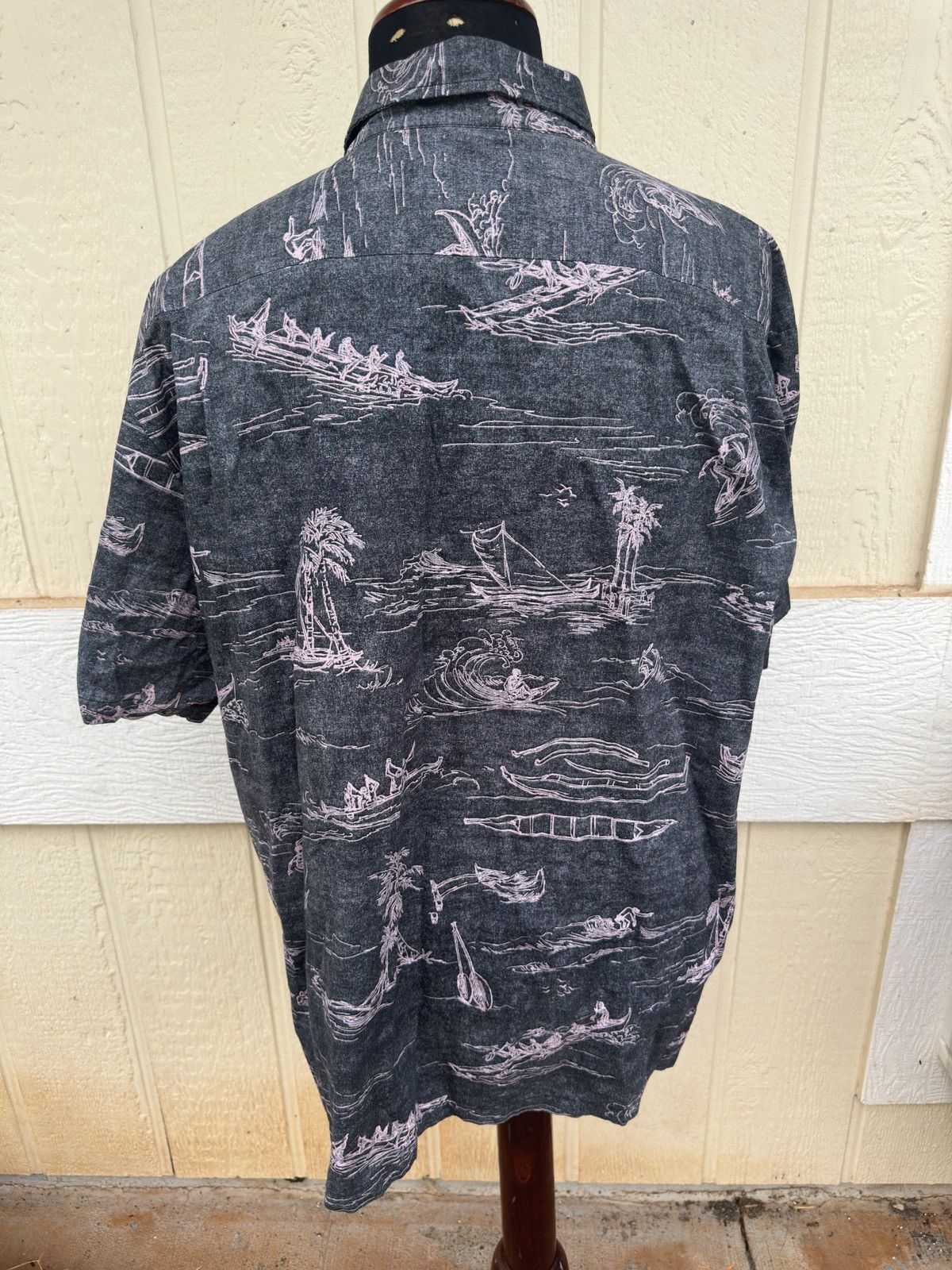 Other PreOwned Kahala Hawaiian Print Black Full Button Men's 2XL Size US XXL / EU 58 / 5 - 2 Thumbnail