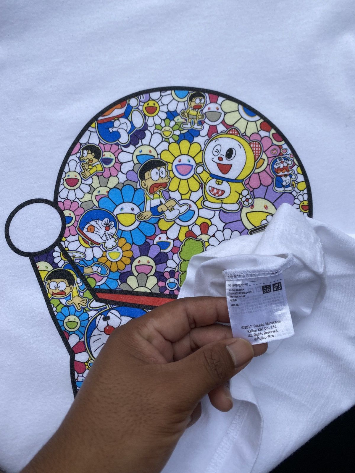 Takashi Murakami × Uniqlo Rare Uniqlo x Takashi Murakami Doraemon White Tshirt Size US L / EU 52-54 / 3 - 16 Thumbnail
