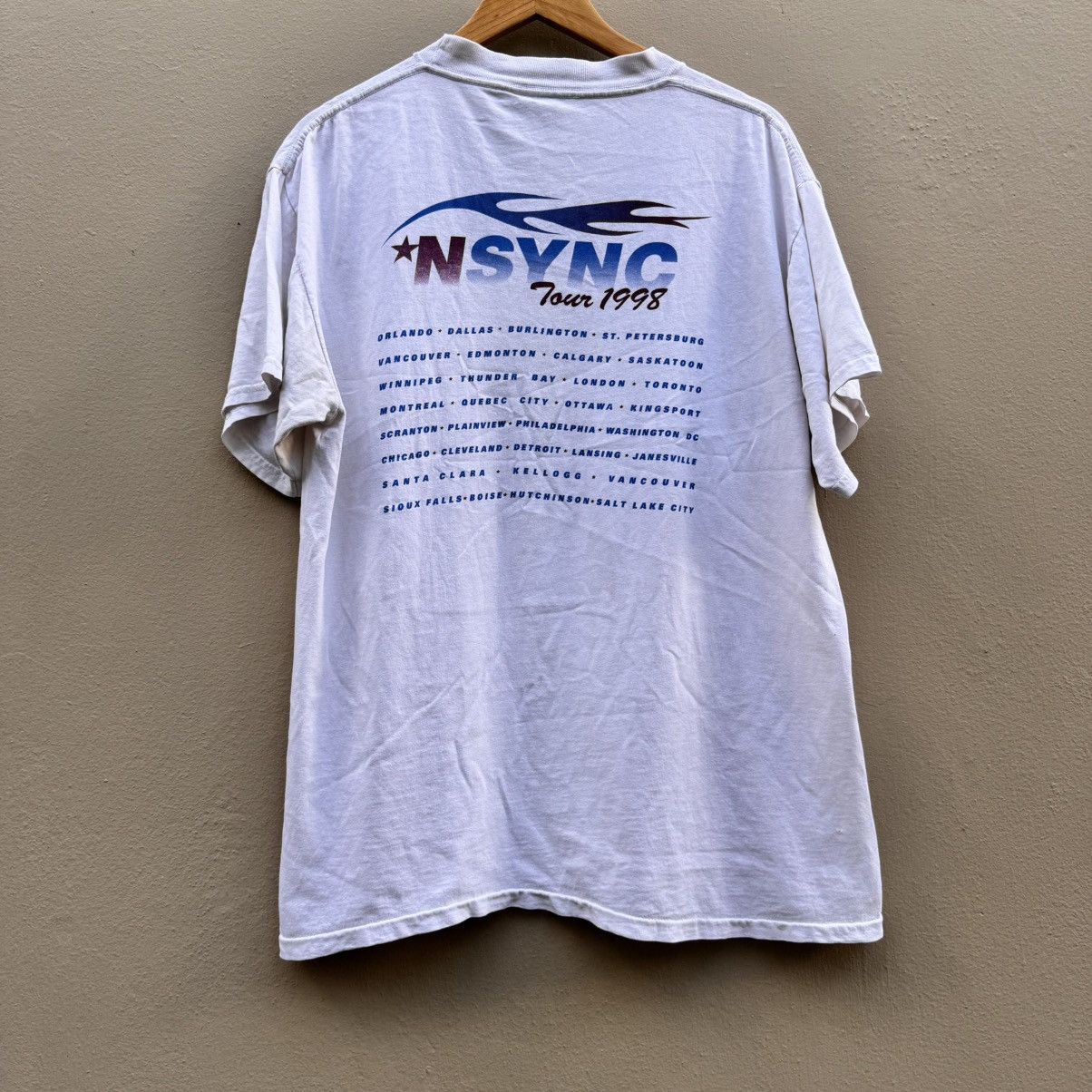Rap Tees × Vintage Vintage nsync 1998 t shirt Size US L / EU 52-54 / 3 - 4 Thumbnail
