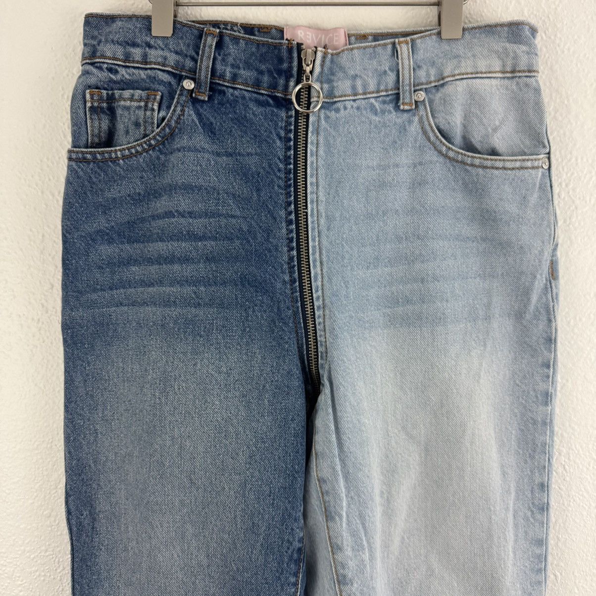 Other REVICE Two Tone Tokyo Ying Yang High Rise Straight Leg Jeans Size 28" / US 6 / IT 42 - 5 Thumbnail