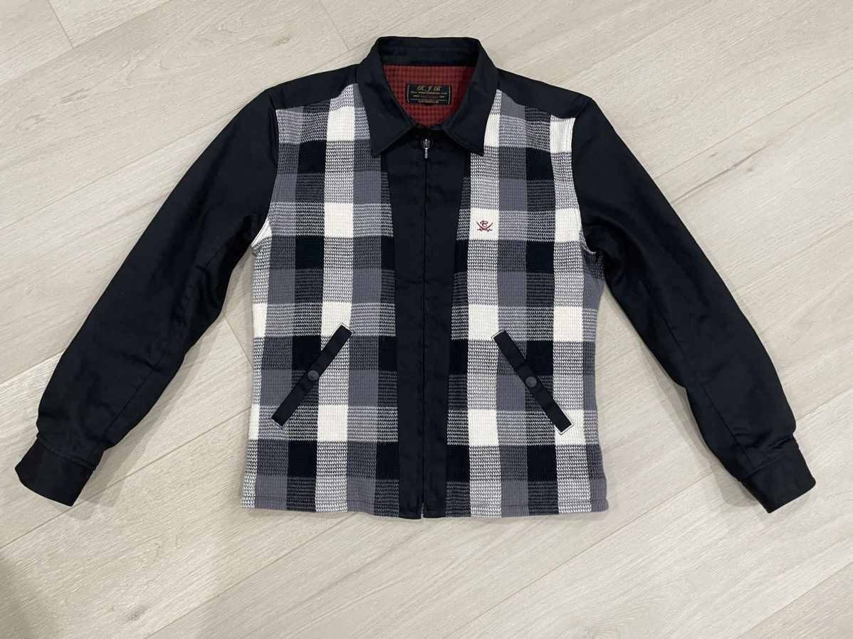 The Flat Head The Flat Head x RJB Checker Zip Jacket - 40 Large Size US L / EU 52-54 / 3 - 1 Thumbnail