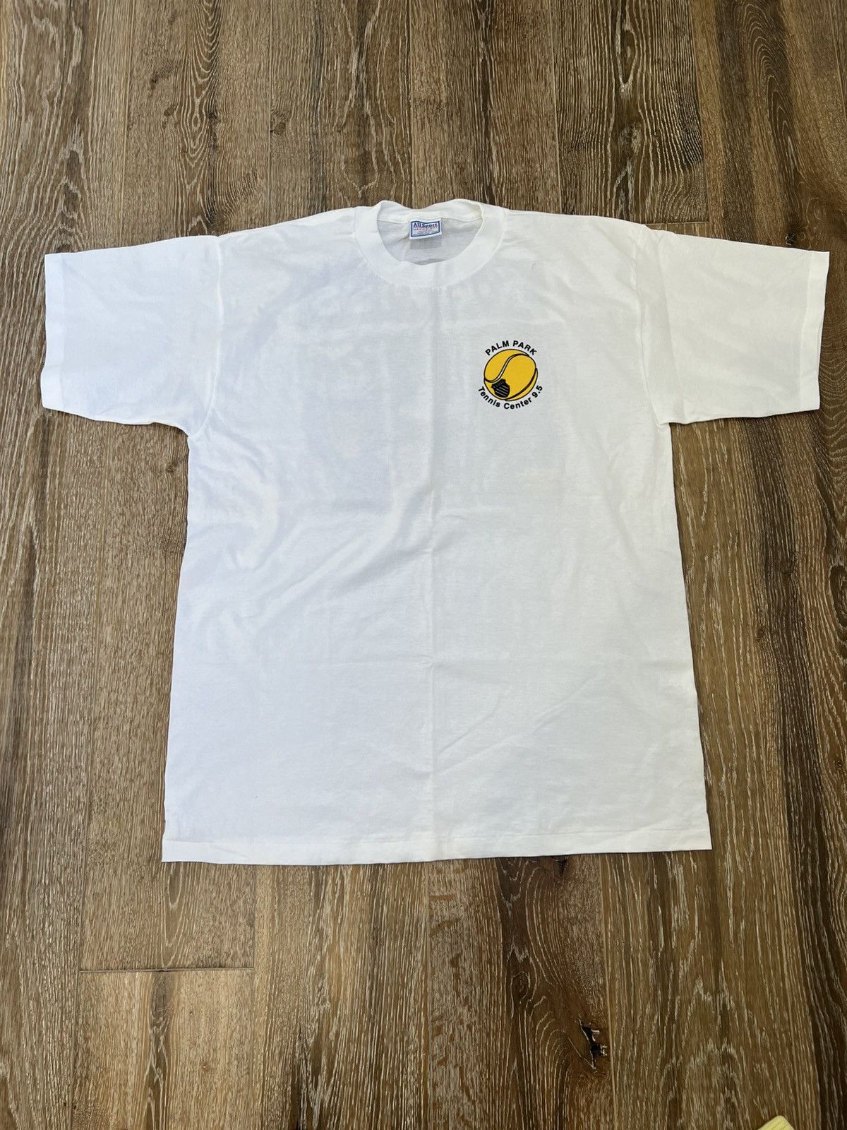 K-Swiss × Vintage Vintage K Swiss Palm Park Tennis Tee Size US XL / EU 56 / 4 - 2 Thumbnail