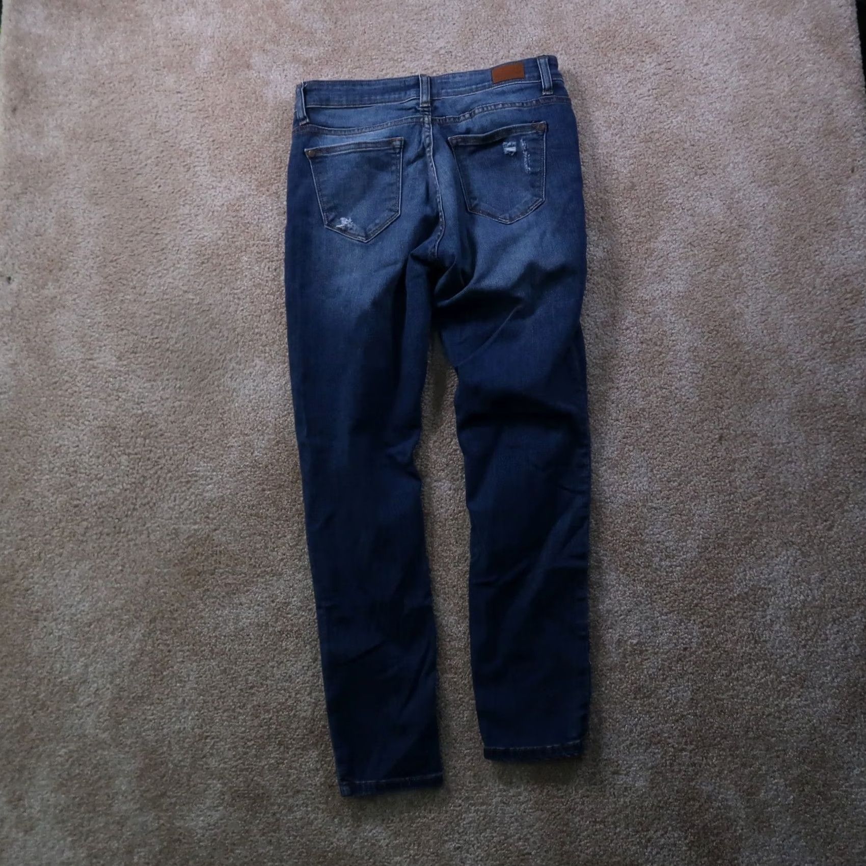 Denime Judy Blue Skinny Jeans Women's 9/29 Blue Stretch Denim Mid Rise Jeans Slim 5-Pocket Denim Size 30" / US 8 / IT 44 - 6 Thumbnail