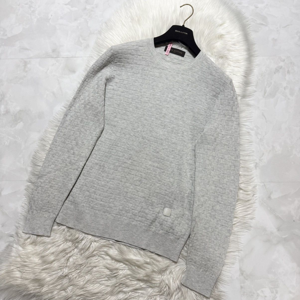 Louis Vuitton Authentic Louis Vuitton Damier Knit Sweater Size US M / EU 48-50 / 2 - 9 Thumbnail