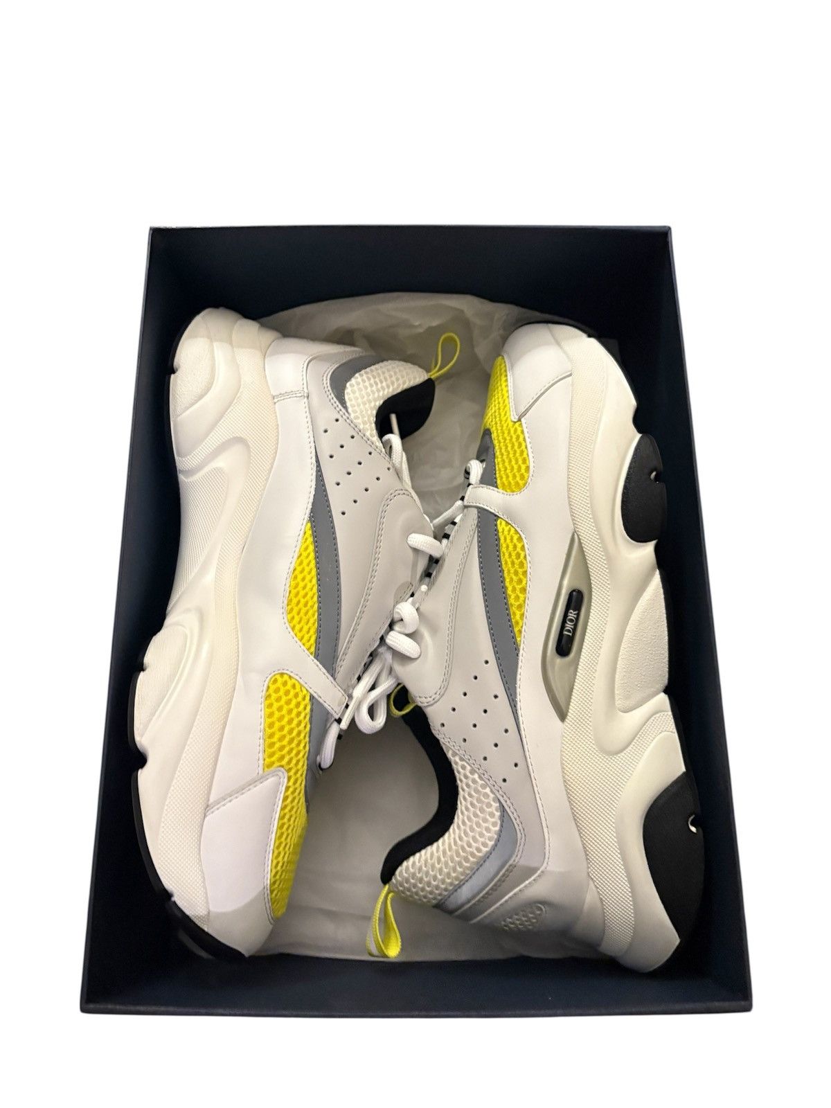 Dior Dior B22 White Yellow Size US 13 / EU 46 - 4 Thumbnail