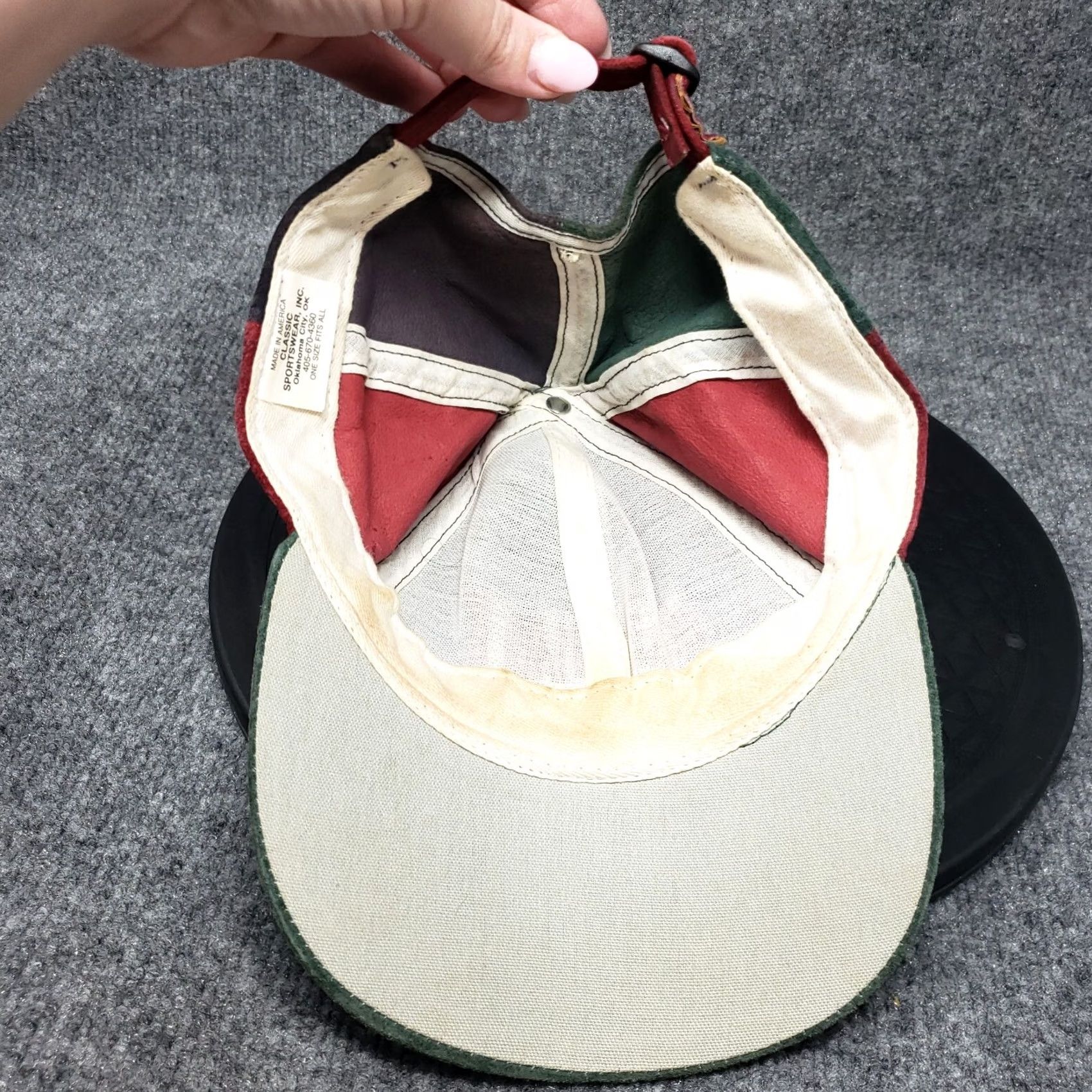 Vintage VINTAGE Sportswear Hat One Size Green Marshall Classic Strap Back Cap Mens Size ONE SIZE - 7 Thumbnail