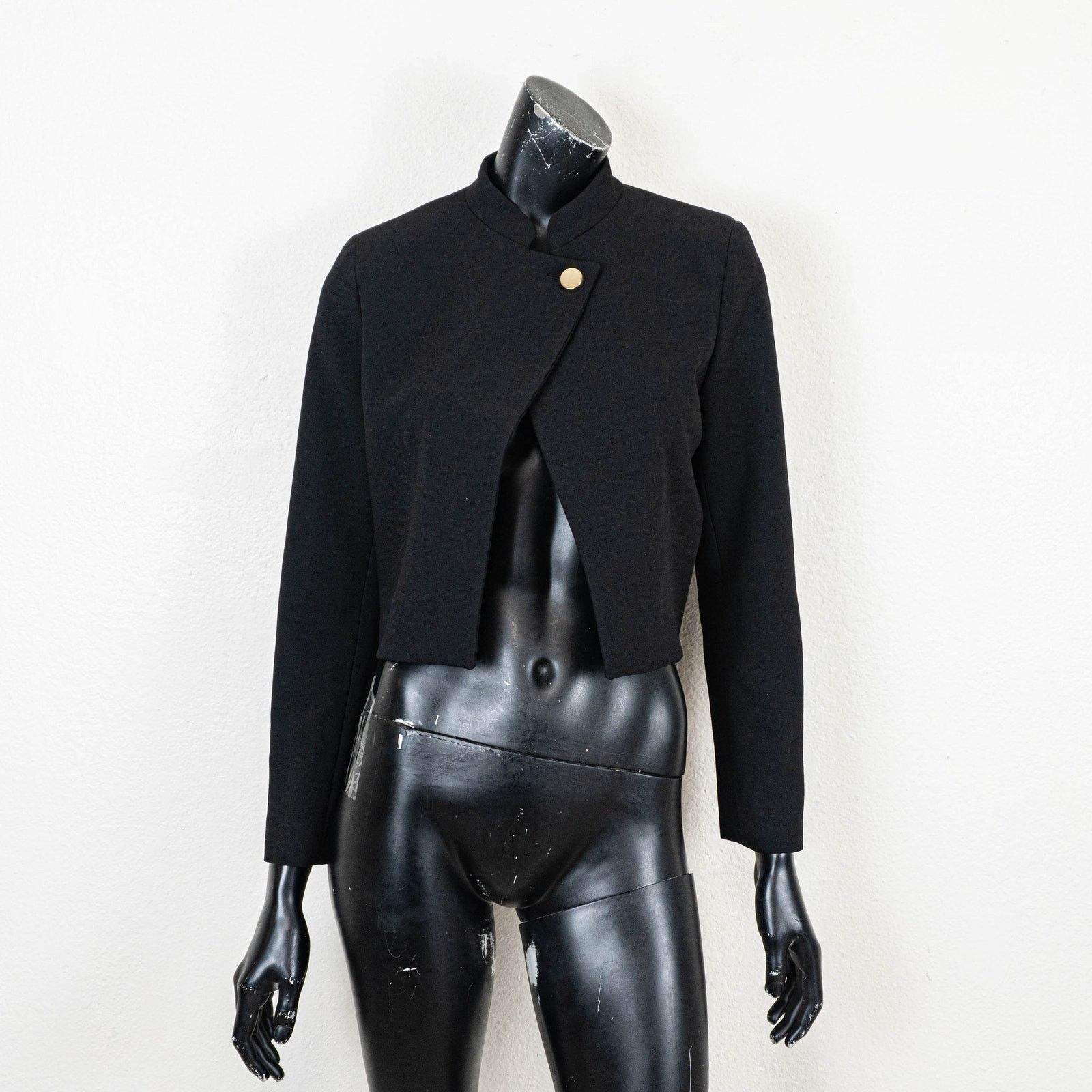 ba&sh BA&SH Chroma Jacket Short Asymmetrical in Black size Small Size S / US 4 / IT 40 - 4 Thumbnail