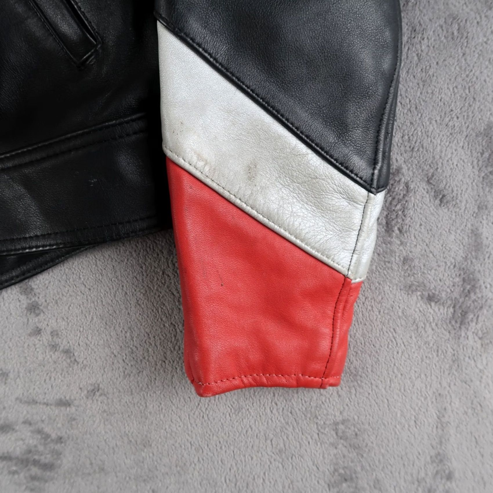 Vintage VINTAGE Hein Gericke Kawasaki Racing Leather Jacket Unisex Adults 38 Red Black Motorcycle 80s 90s Art Size US XXS / EU 40 - 7 Thumbnail