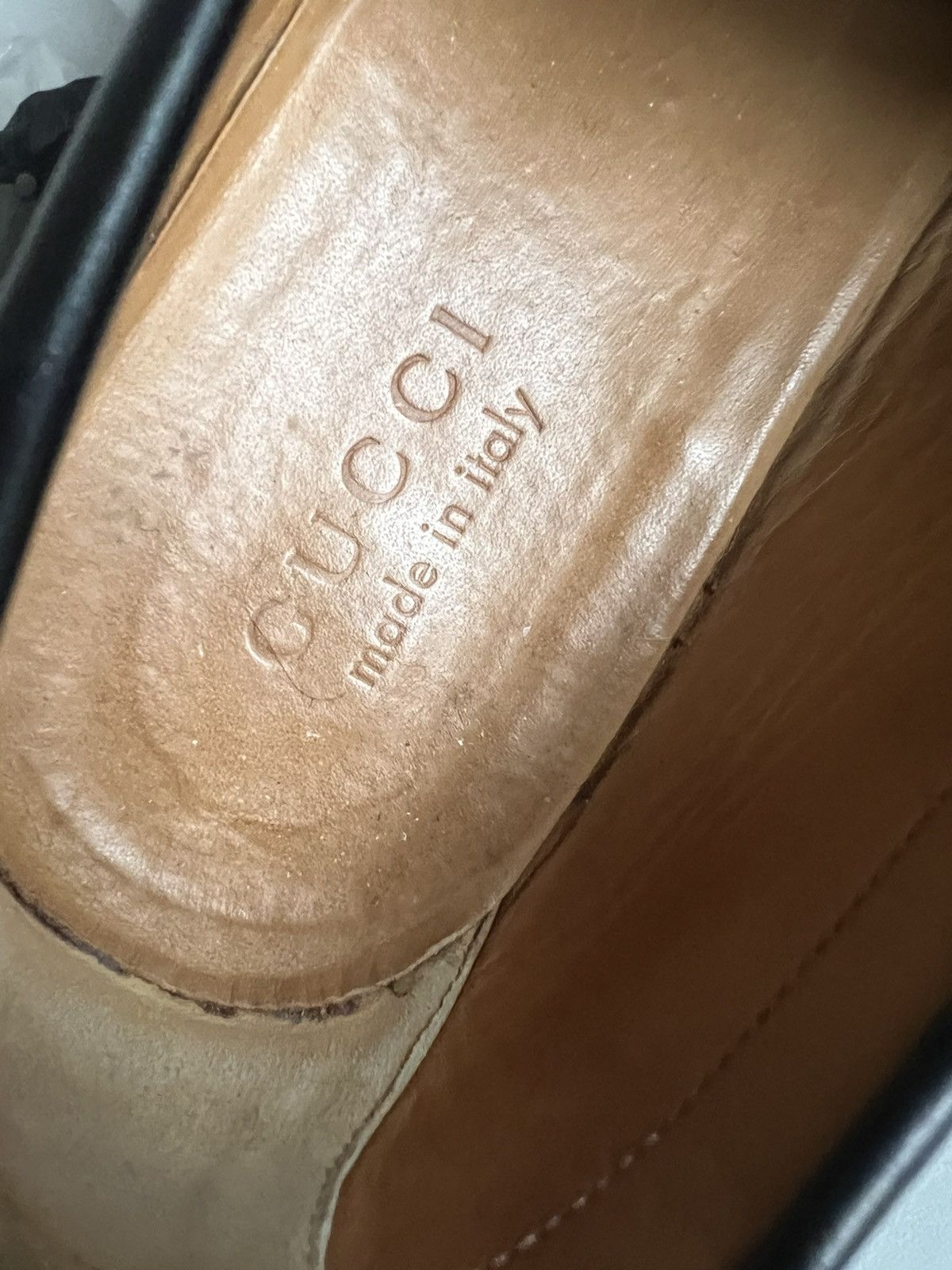 Gucci Gucci Black Leather Horsebit Web Lug Sole Loafer Men Sz US10 Size US 9.5 / EU 42-43 - 3 Thumbnail