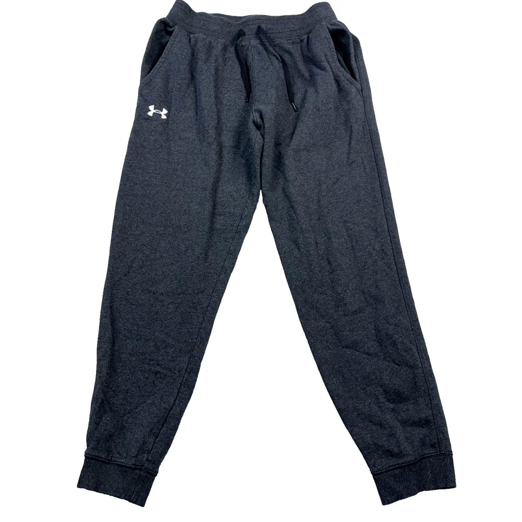 Under Armour Under Armour Sweatpants Men Large Dark Gray Jogger Sweats Tapered Leg Loose Size US 33 - 2 Thumbnail