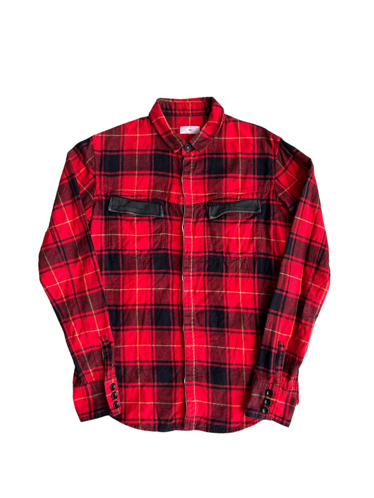 Isamu Katayama Backlash Sixe 🇯🇵 Leather Flap Red Tartan Alaskan Bonded Work Jkt Shirt Size US M / EU 48-50 / 2 - 2 Thumbnail