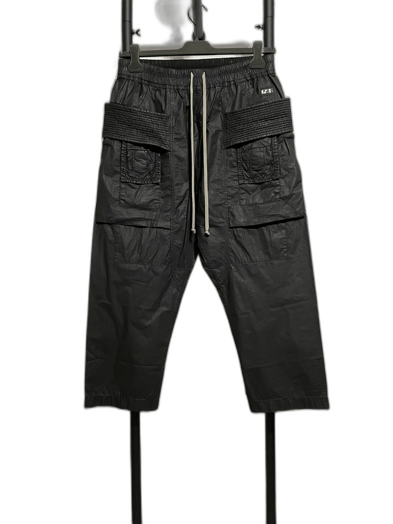 Rick Owens rick owens waxed double ring pants Size US 26 / EU 42 - 1 Thumbnail