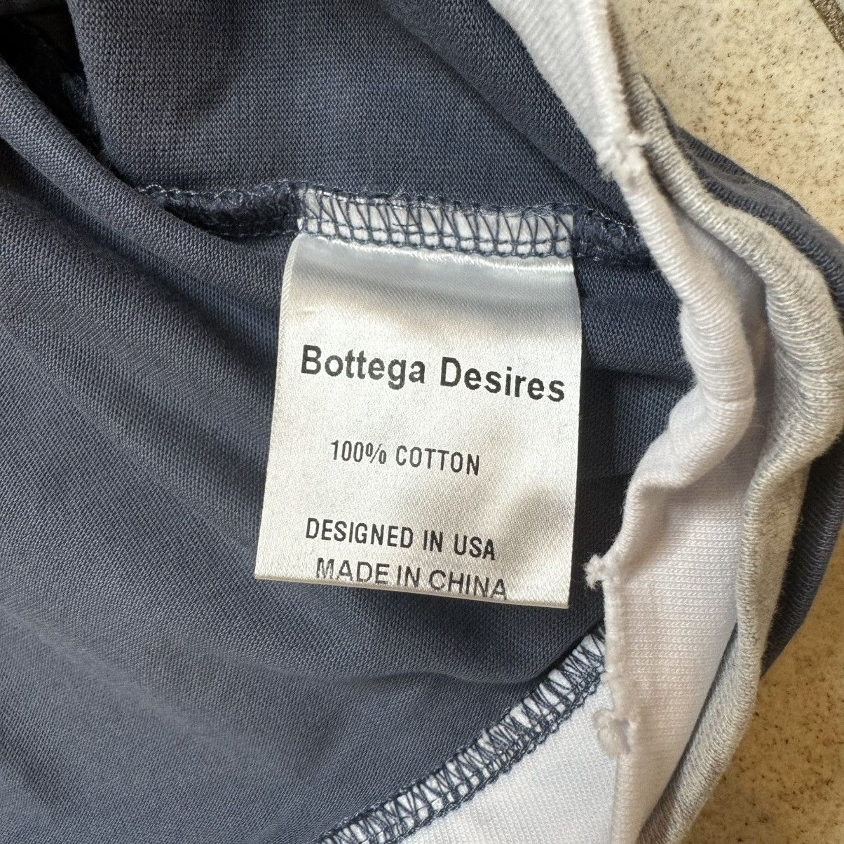 Bottega Desires Bottega Desires War Long Sleeve T-Shirt Navy SMALL Size US S / EU 44-46 / 1 - 4 Thumbnail